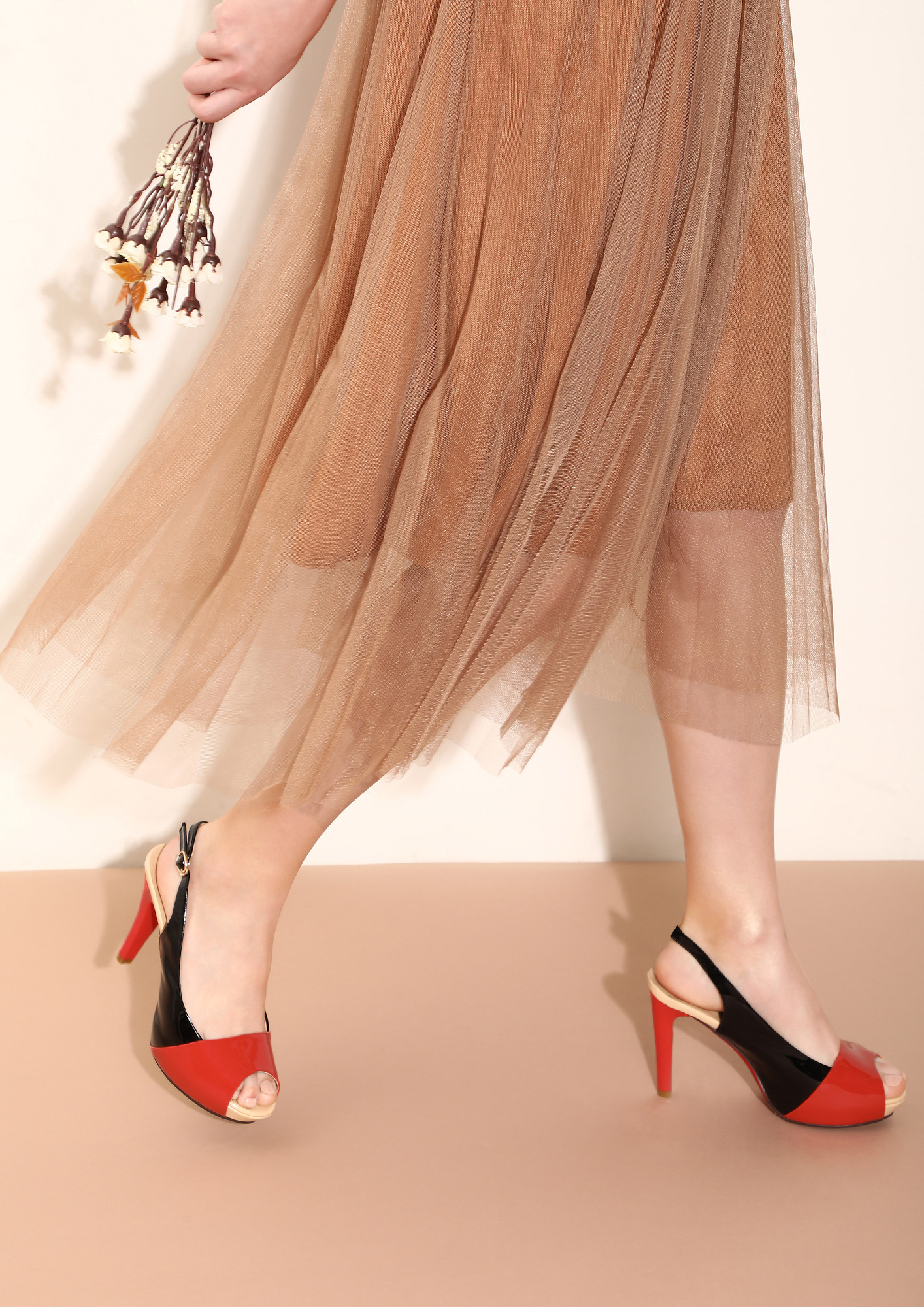 Versona | ornamental satin slingback heels