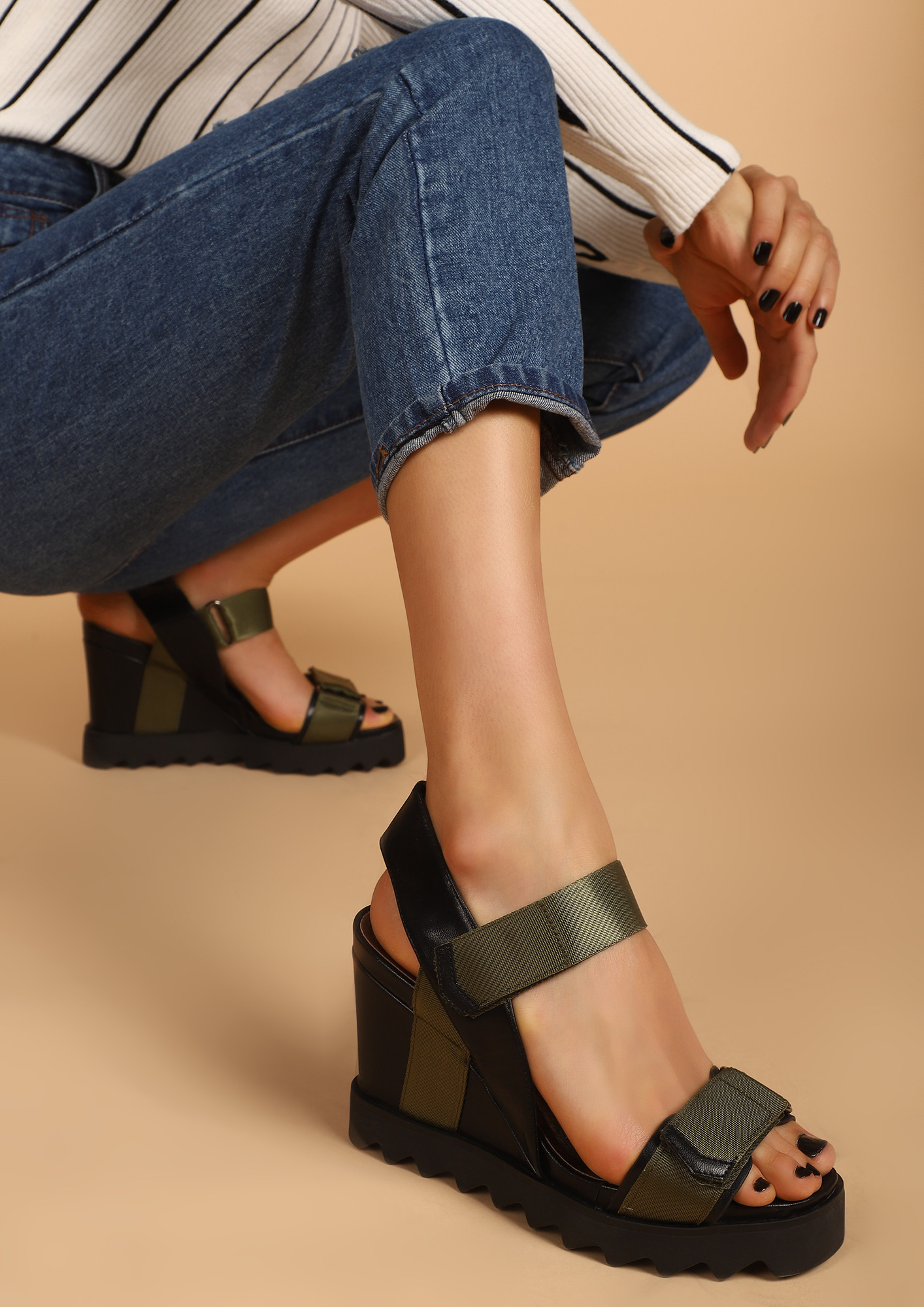 SUCH A CHARMER GREEN WEDGES