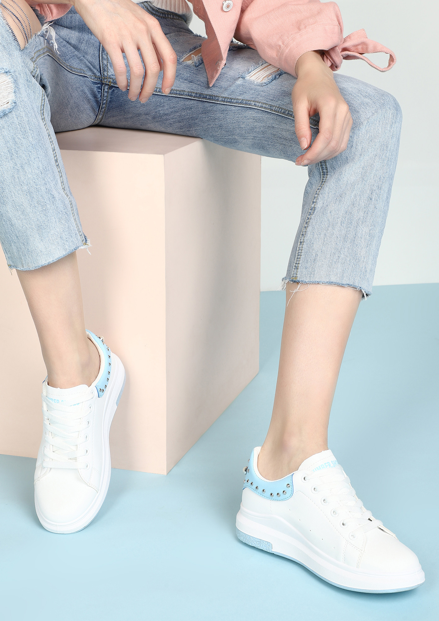 RUN AND SHINE BLUE CASUAL SHOES