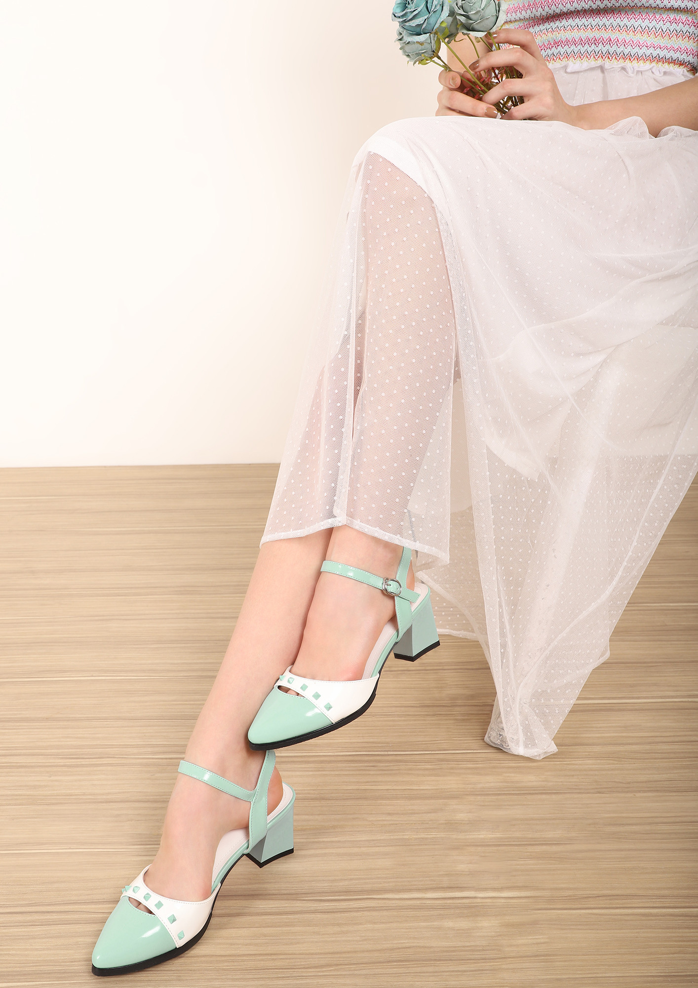 WAITING FOR FRIDAY PASTEL BLUE PUMPS