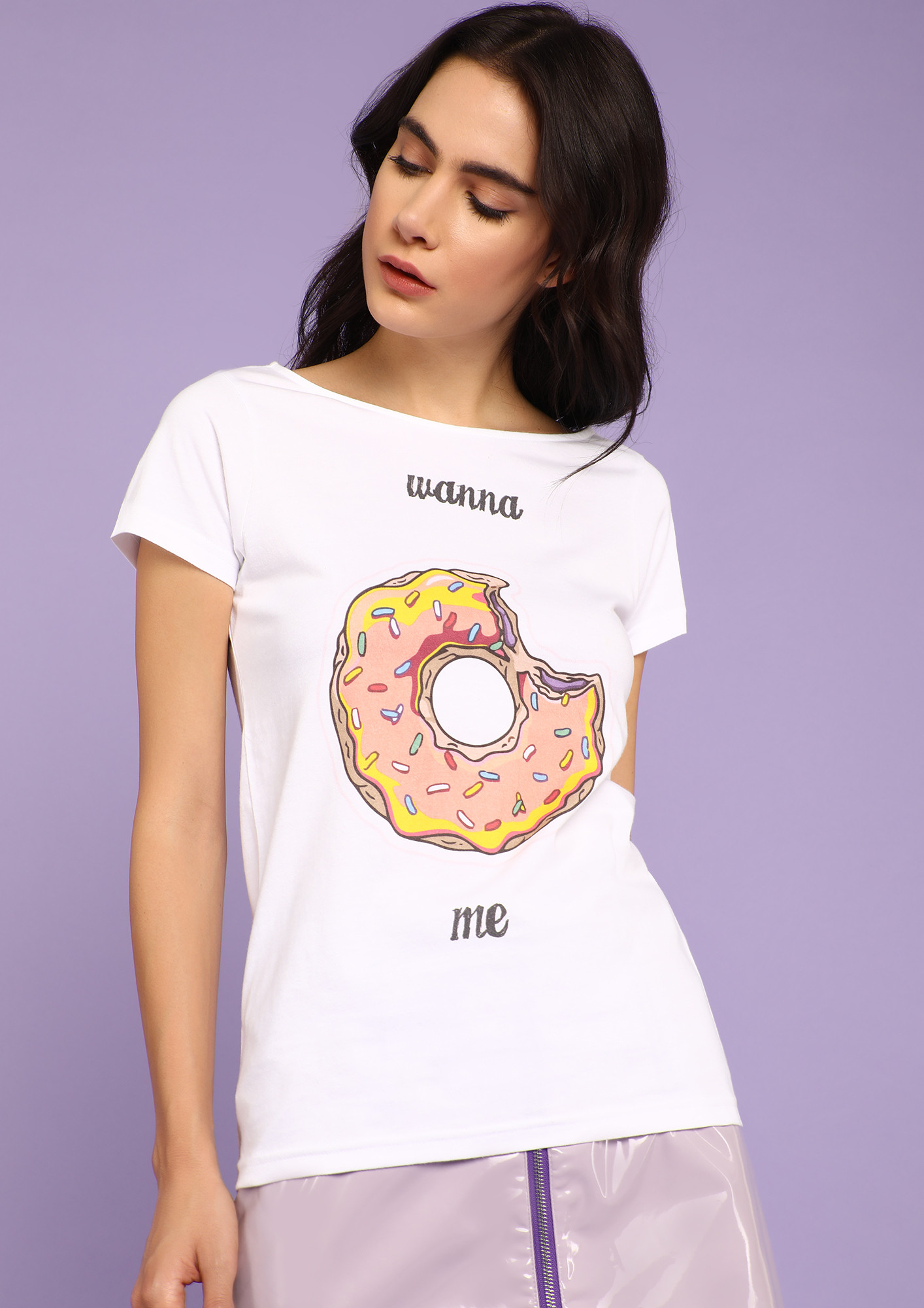 MAD FAT MONKEY BE A DONUT WHITE T-SHIRT