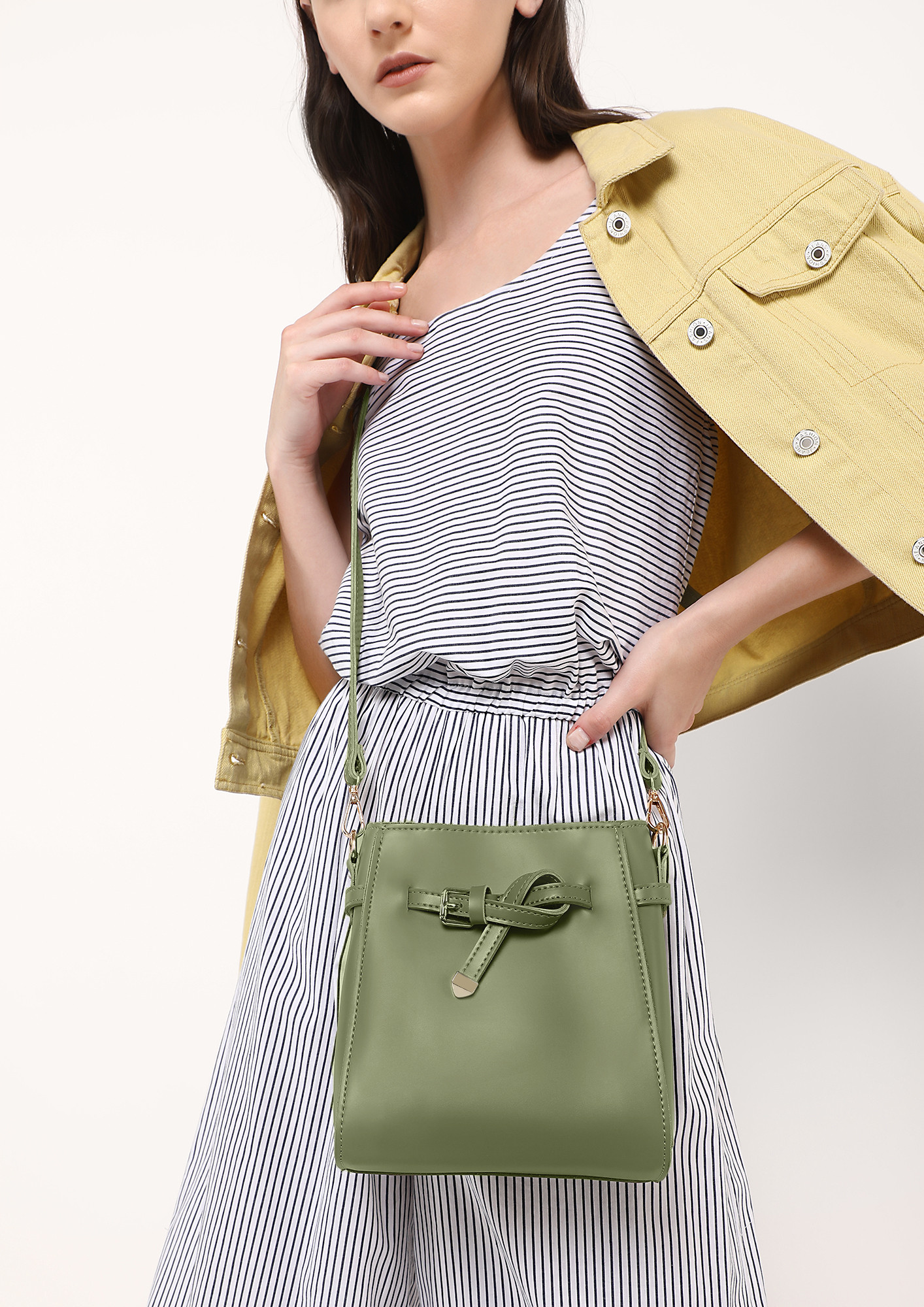 ON THE KNOT PASTEL GREEN CROSSBODY BAG