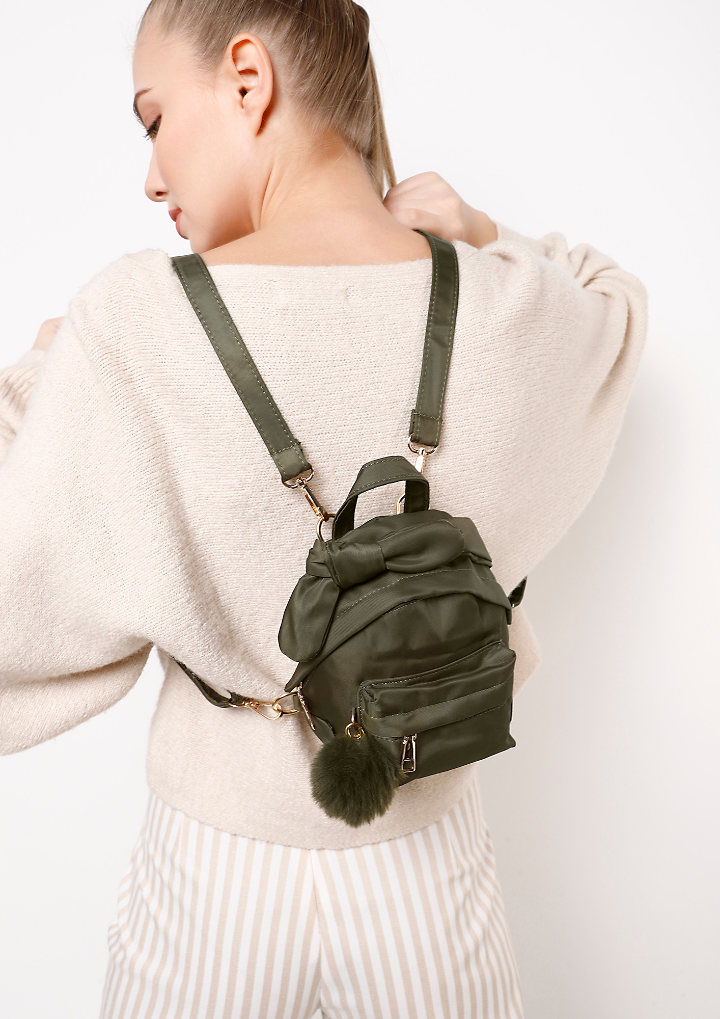 VACAY ON MY MIND OLIVE GREEN BACKPACK