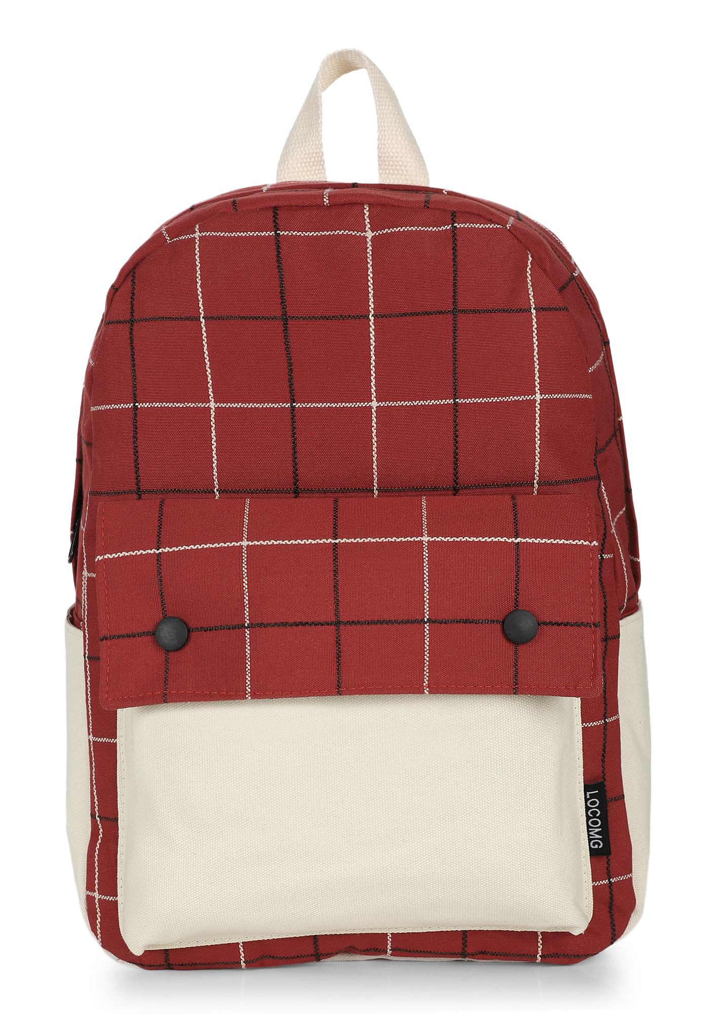 HAPPY BLOCK RED BACKPACK