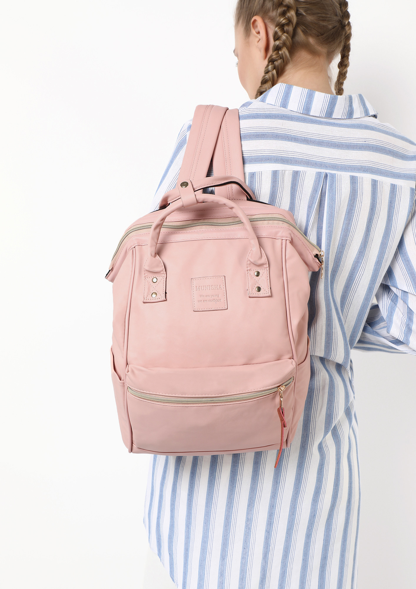 OLD-SCHOOL CHARM PINK BACKPACK