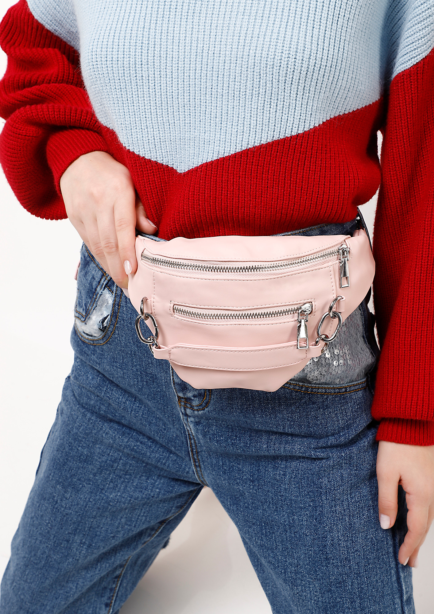 QUEEN OF HEARTS PINK FANNY PACK