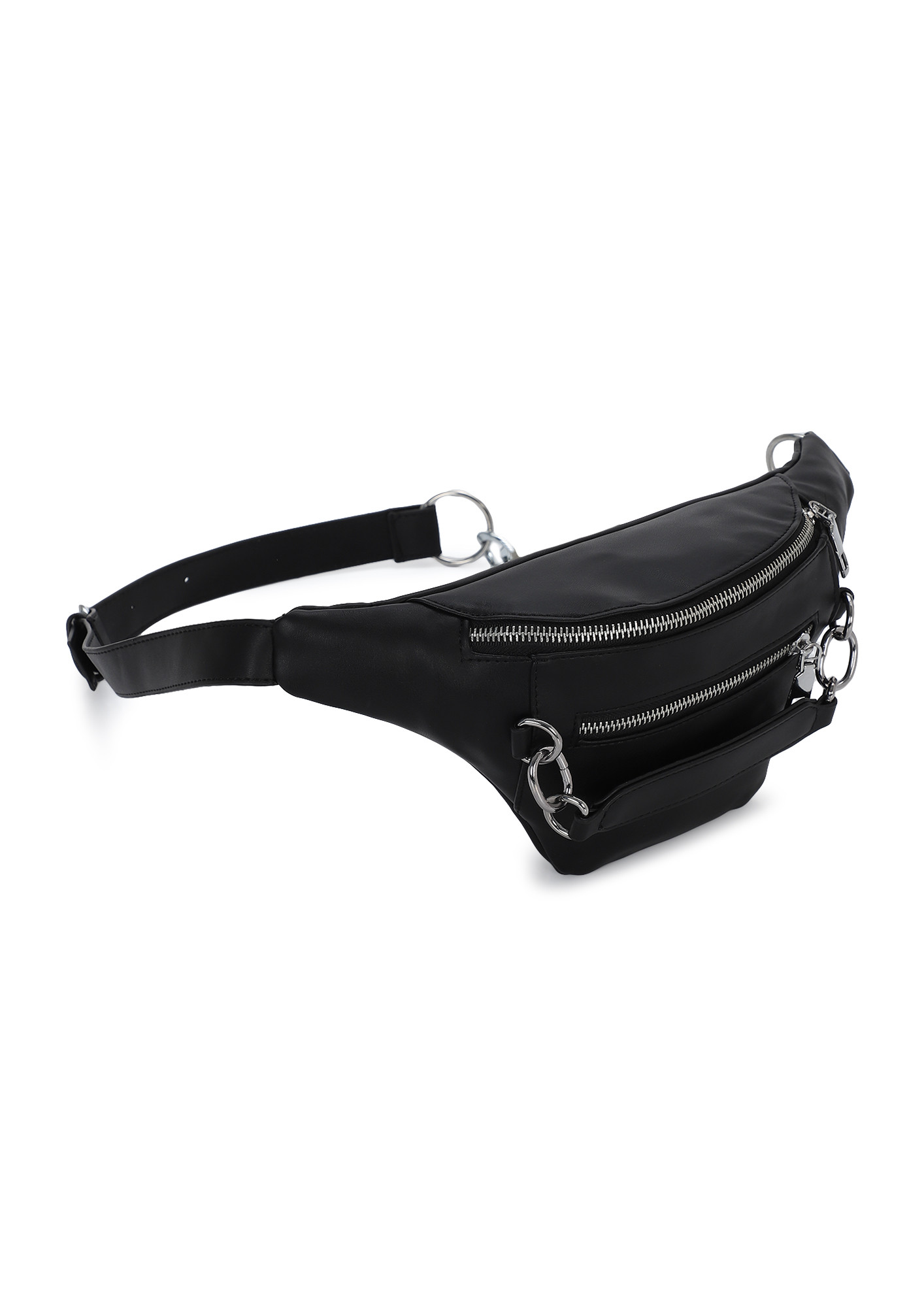 QUEEN OF HEARTS BLACK FANNY PACK
