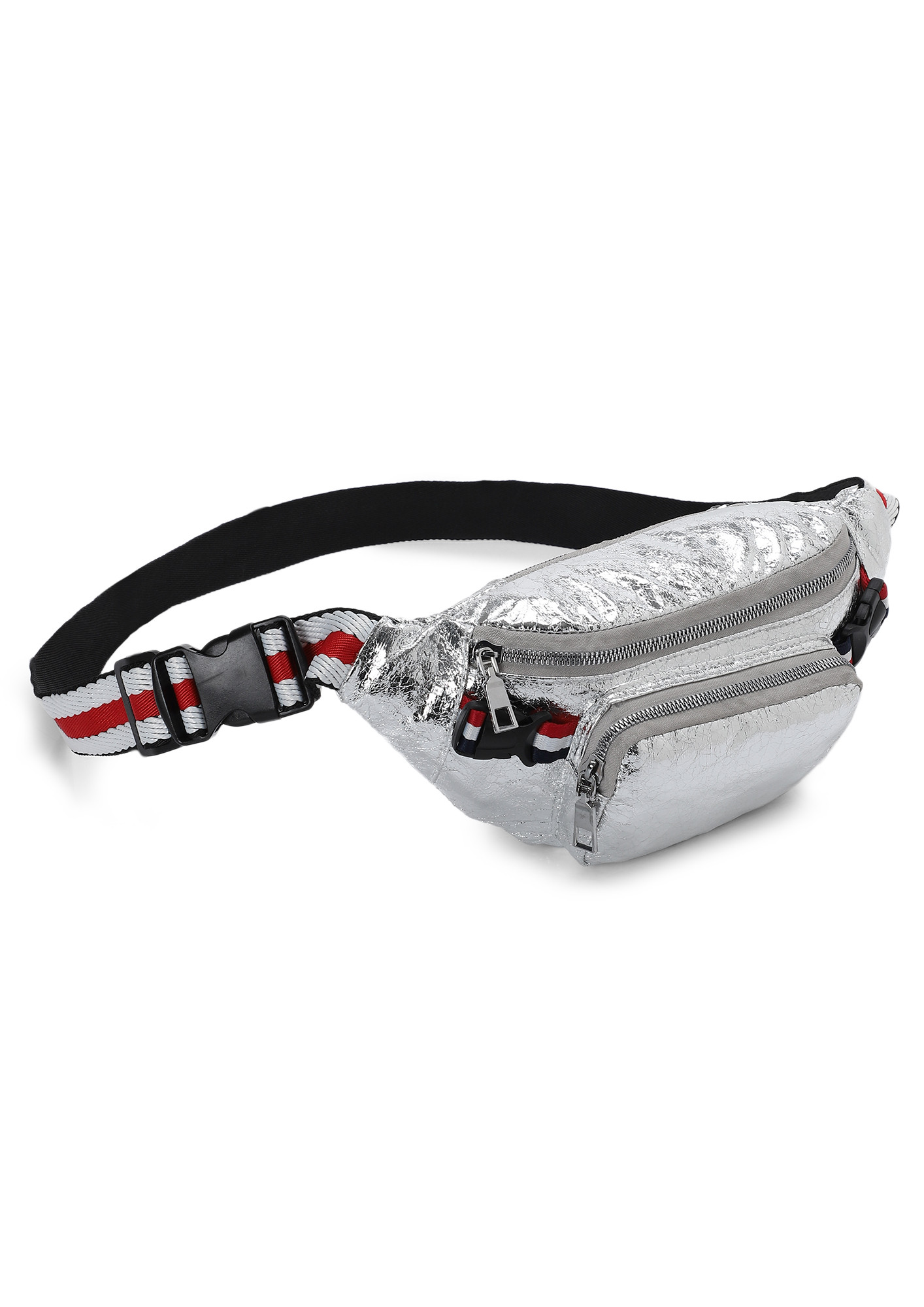 YOU ARE MY SOMEBODY SILVER FANNY PACK