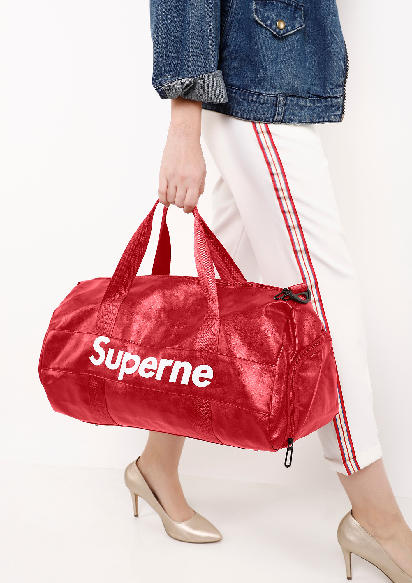 SWEAT IT OUT RED DUFFLE BAG
