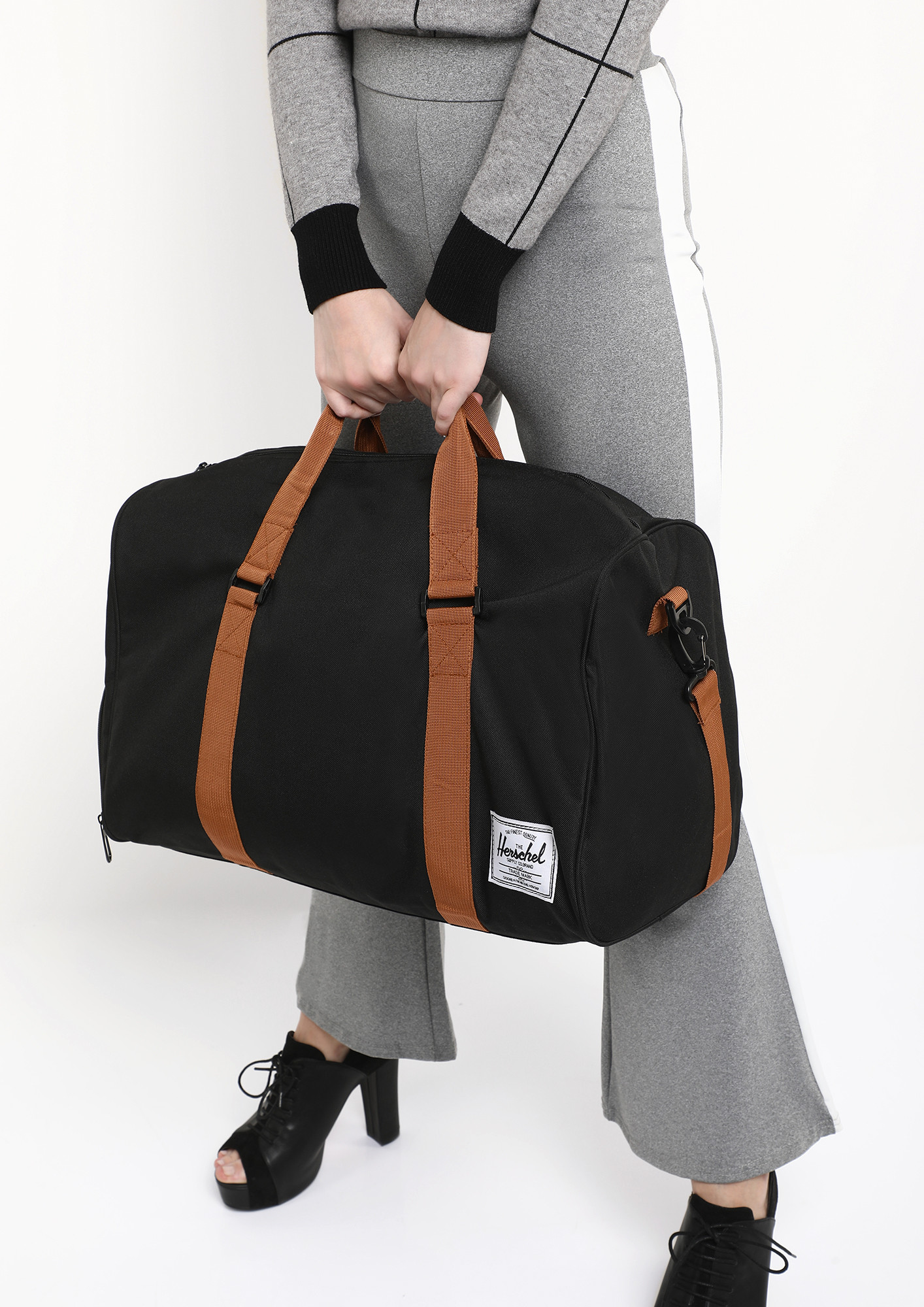 ALL WORKED UP BLACK DUFFLE BAG