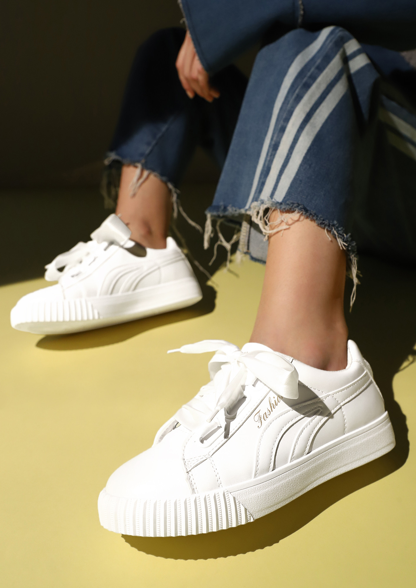 BE MY CONSTANT WHITE TRAINERS