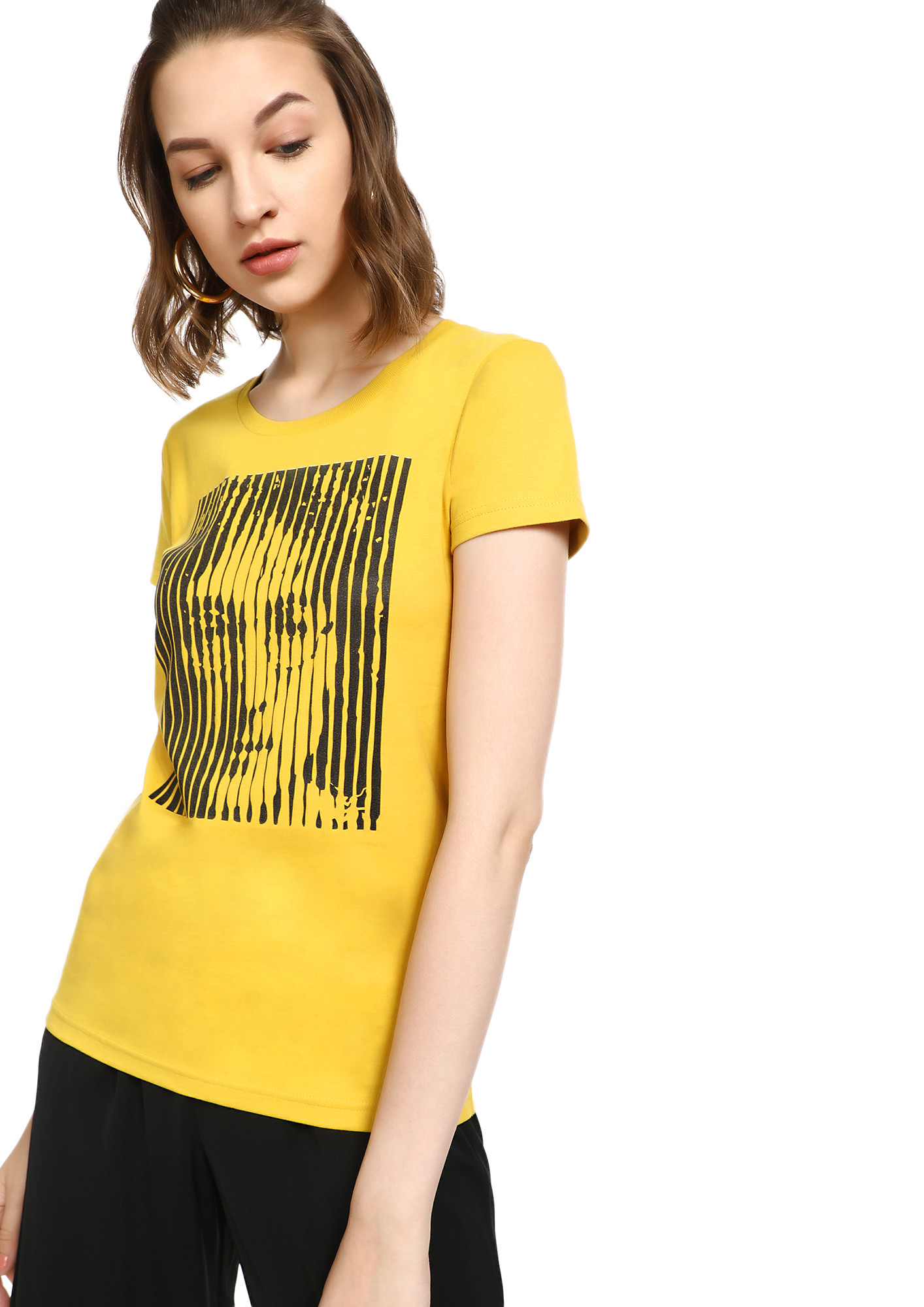 MAD FAT MONKEY FAN FOREVER YELLOW T-SHIRT