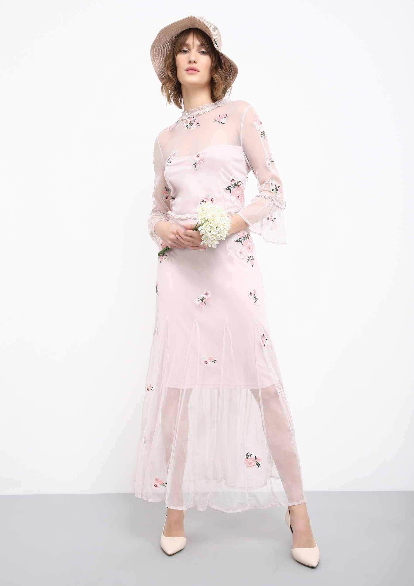 ALWAYS AFTER PRETTY THINGS PINK MAXI DRESS