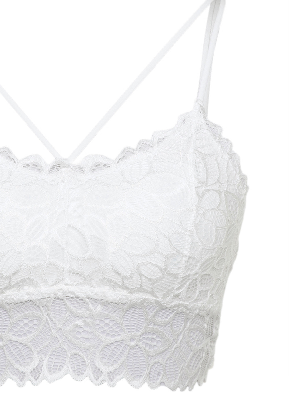 Buy MULTIPLE STRAPS WHITE LACE BRALETTE for Women Online in India