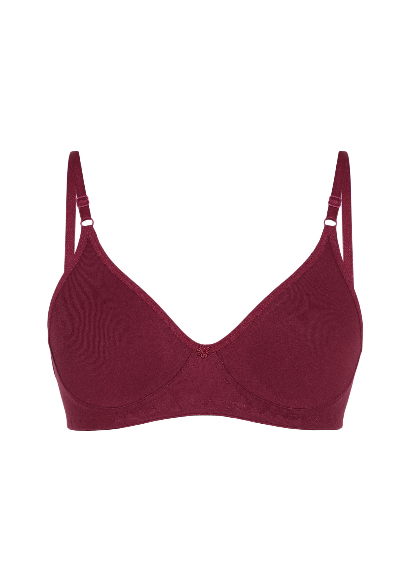 IN THE MAKING MAROON NON PADDED NON WIRED BRA