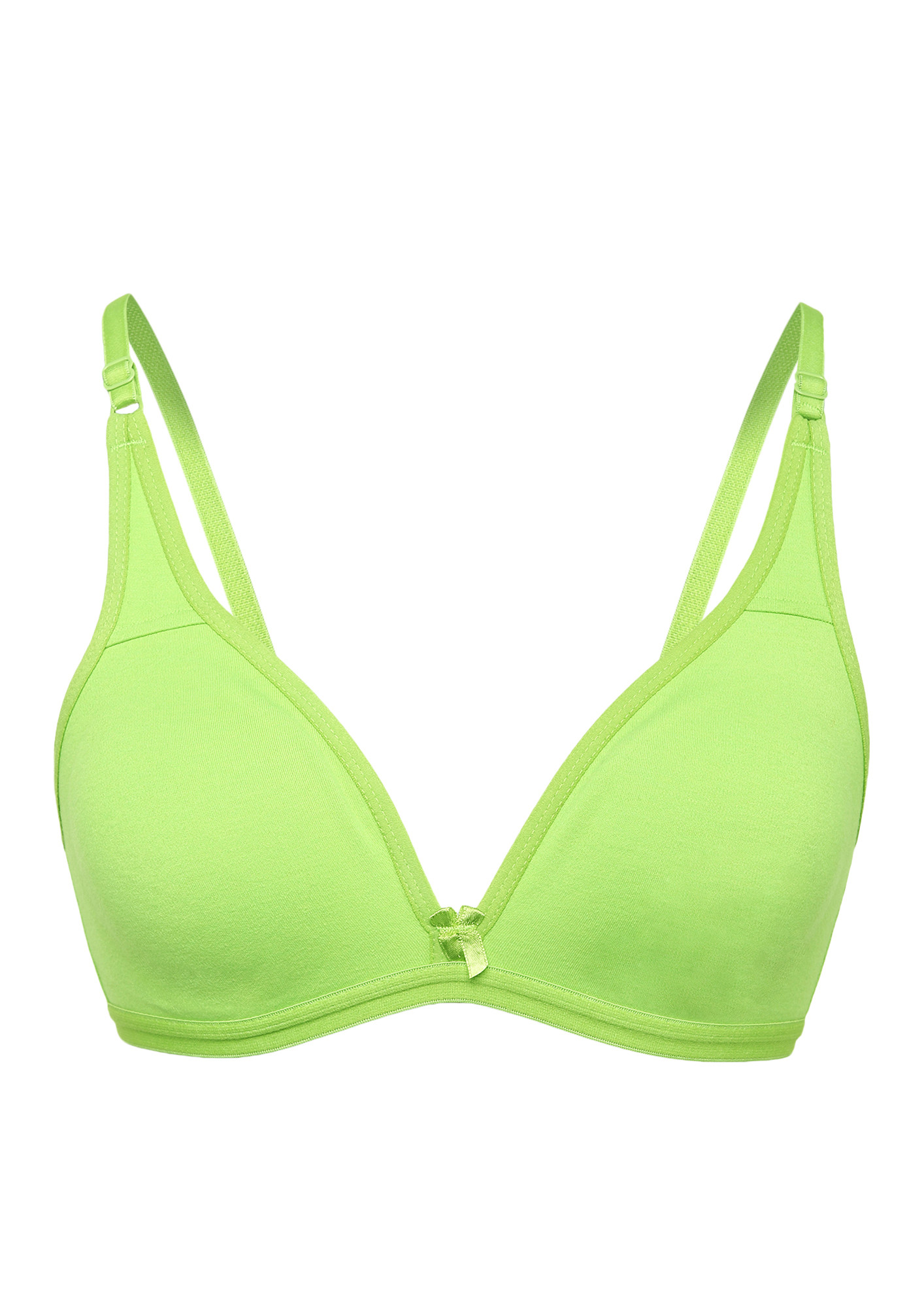 EVERYDAY ESSETIAL NON PADDED NON WIRED LAWN GREEN BRA