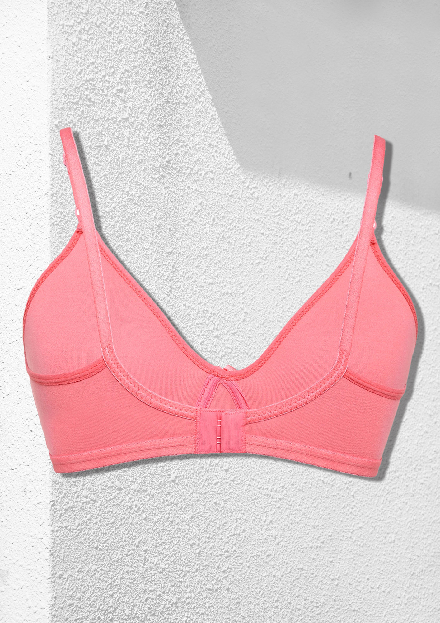 Buy HUGGING ME NON PADDED NON WIRED PINK BRA for Women Online in India