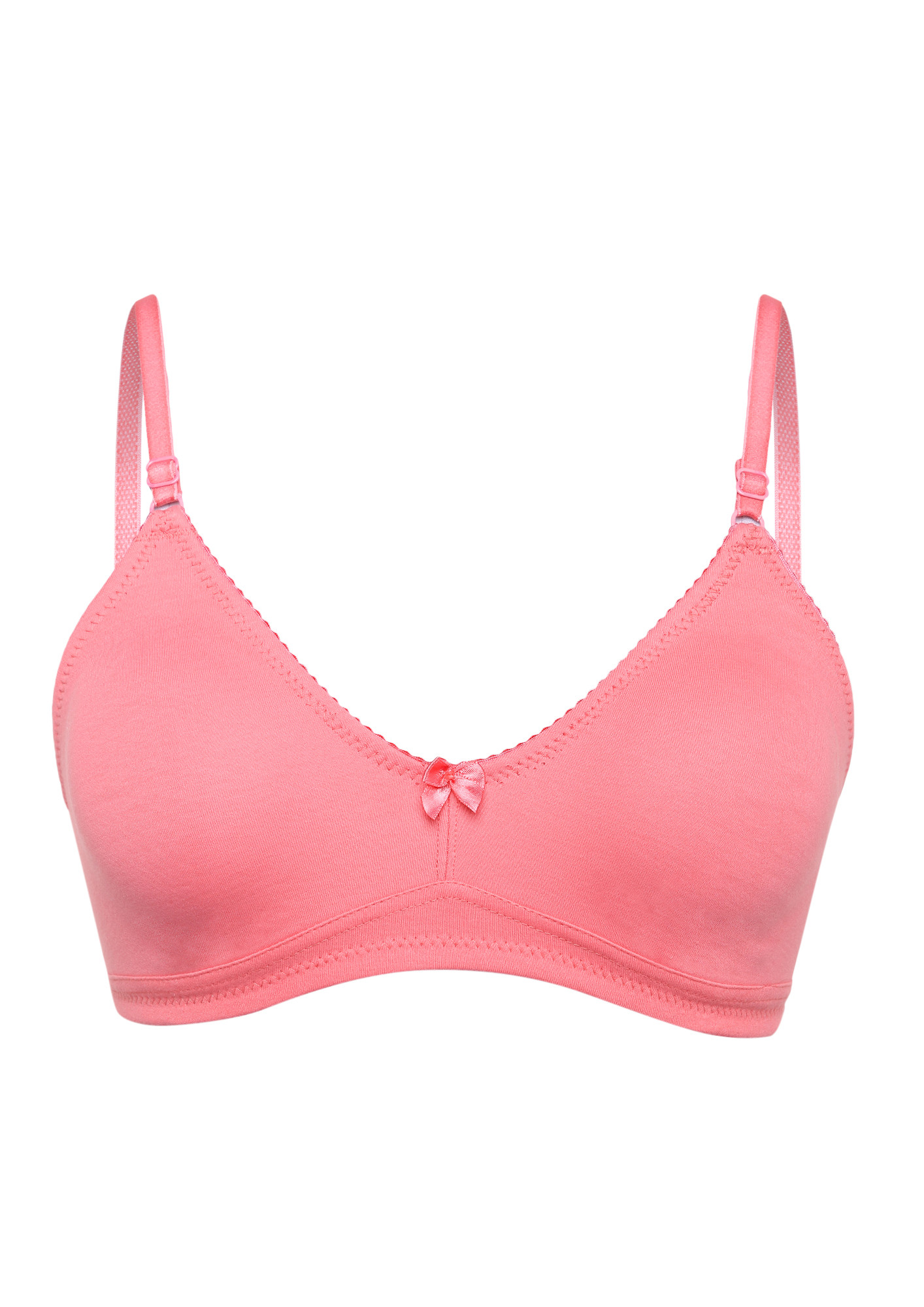 BLUSH COLOUR NON PADDED NON WIRED PINK BRA