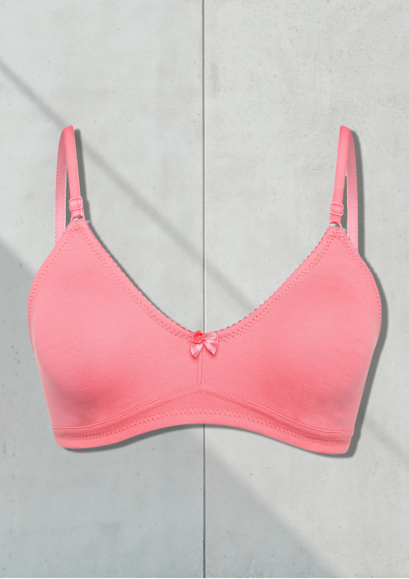 BLUSH COLOUR NON PADDED NON WIRED PINK BRA