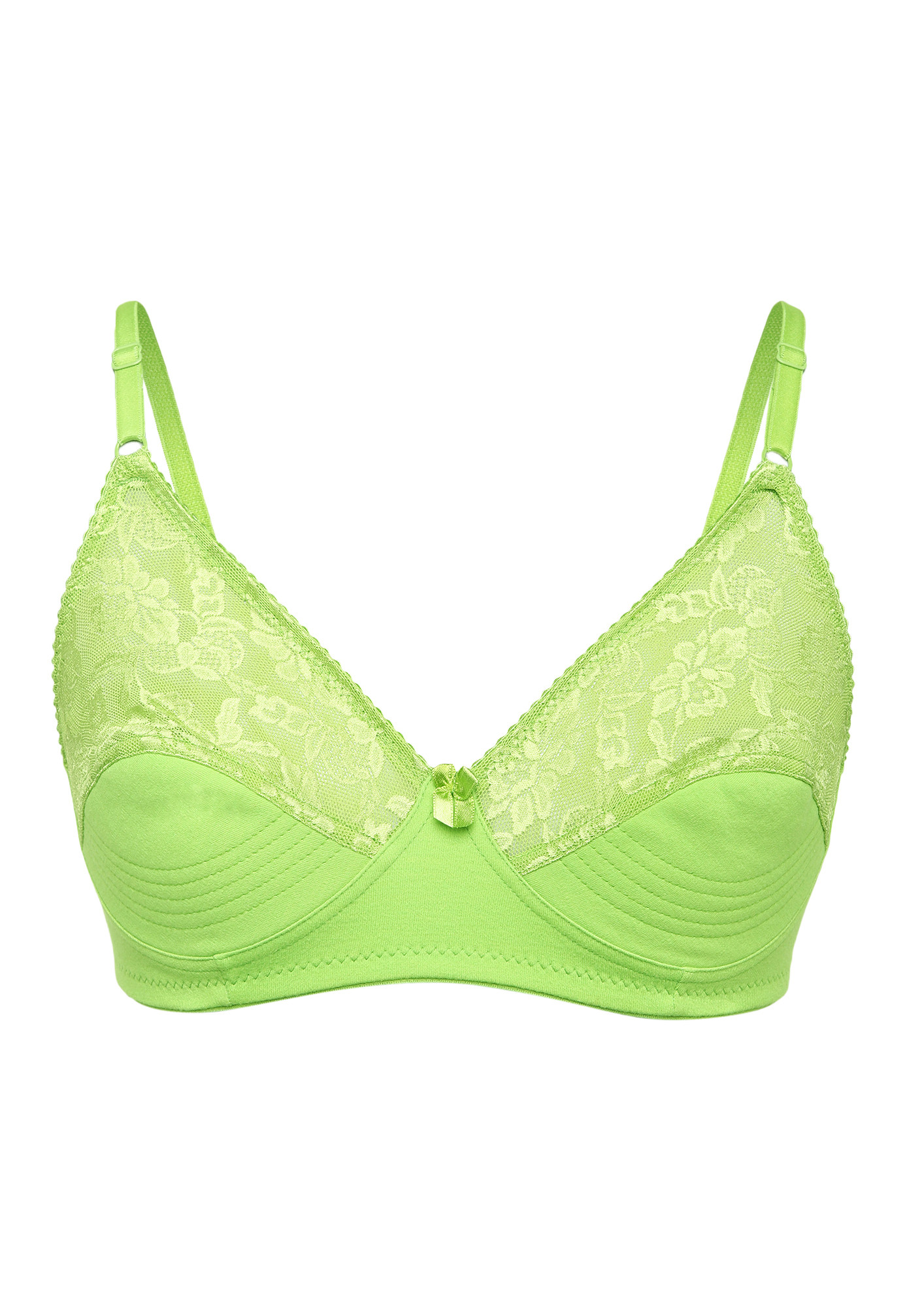 STAY YOURSELF NON PADDED NON WIRED LAWN GREEN BRA