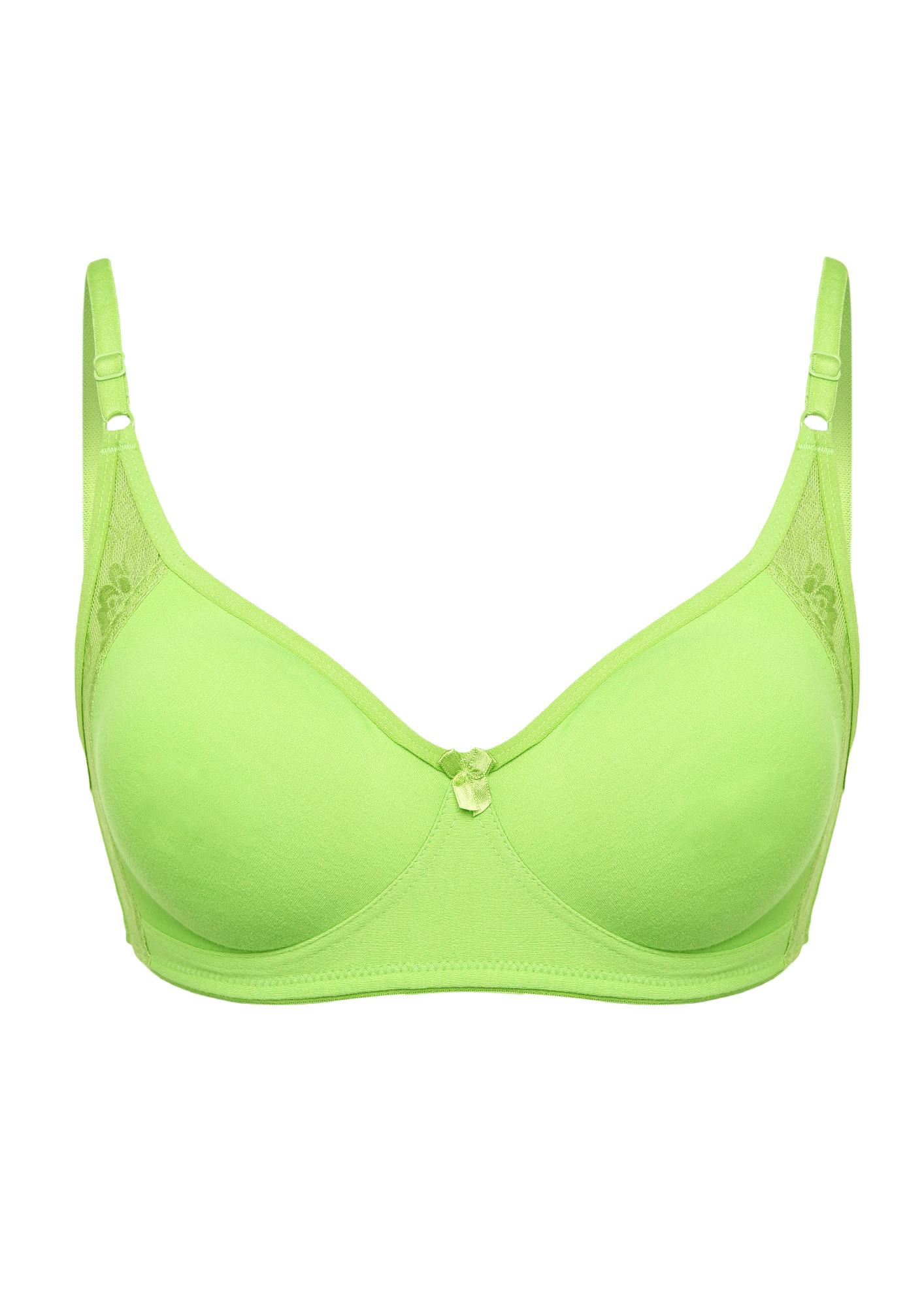RELAX  NON PADDED NON WIRED LAWN GREEN BRA