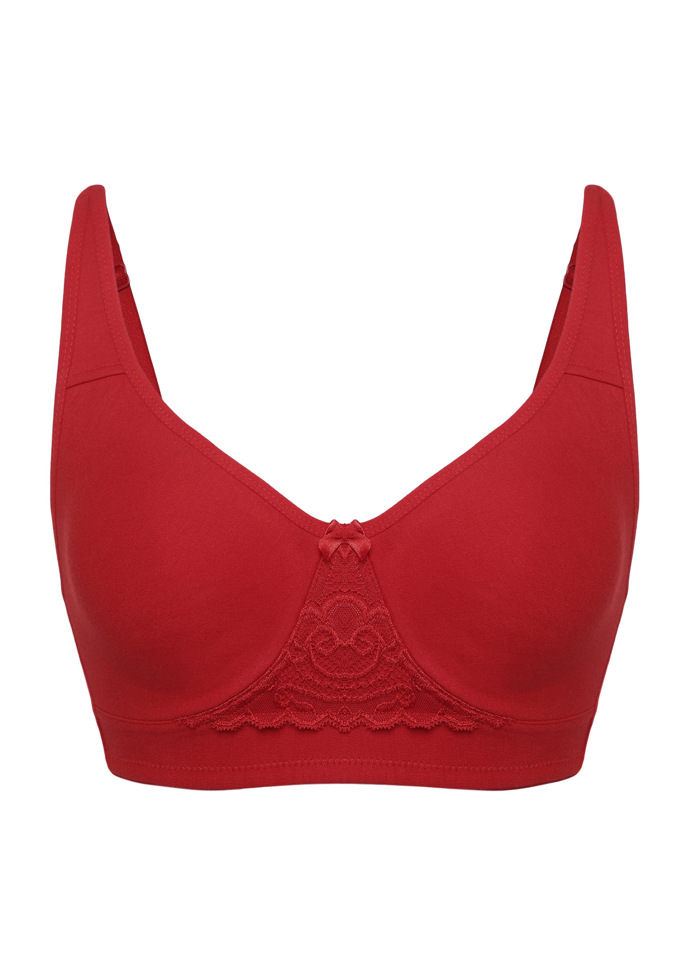 MEET ME NON PADDED NON WIRED MAROON BRA