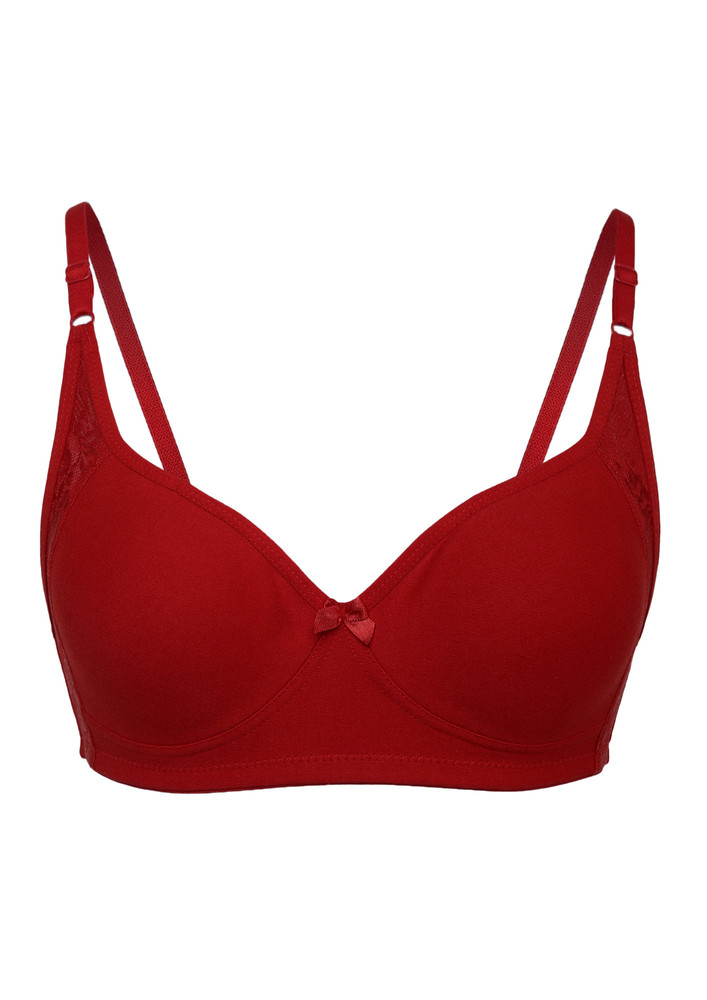 Indoor Outdoor Vibe Non Padded Non Wired Maroon Bra