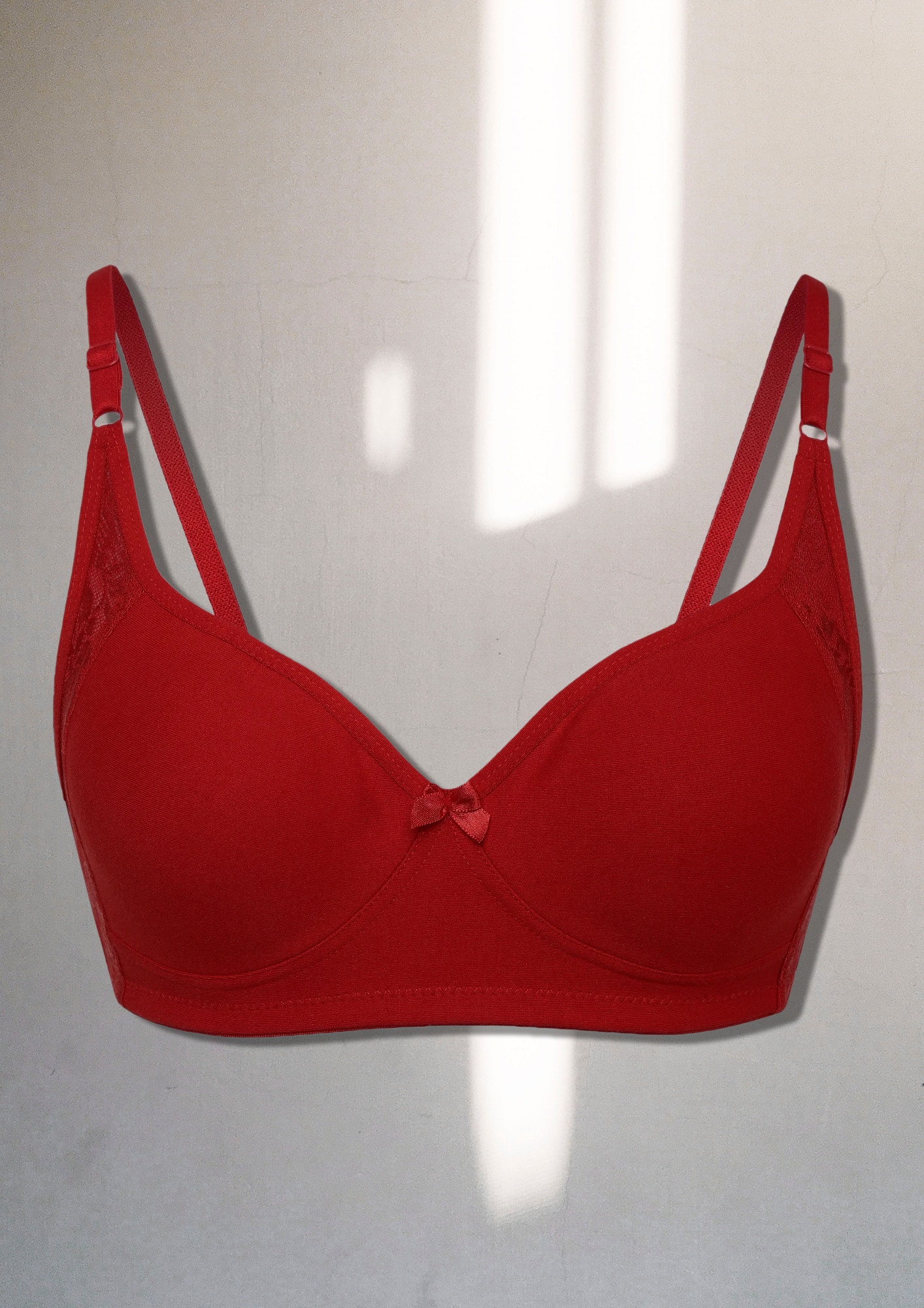 INDOOR OUTDOOR VIBE NON PADDED NON WIRED MAROON BRA