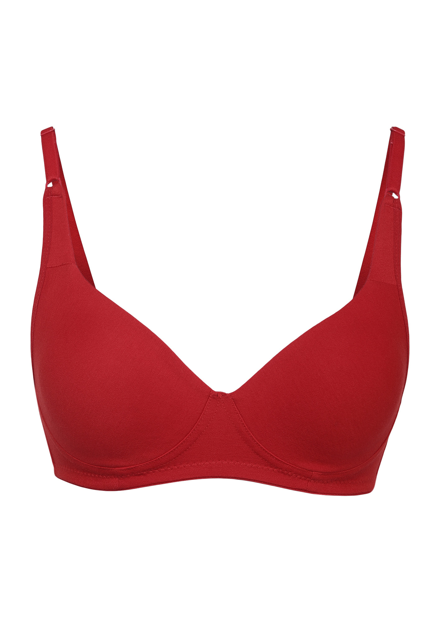 MAGICAL RESPITE NON PADDED NON WIRED MAROON BRA