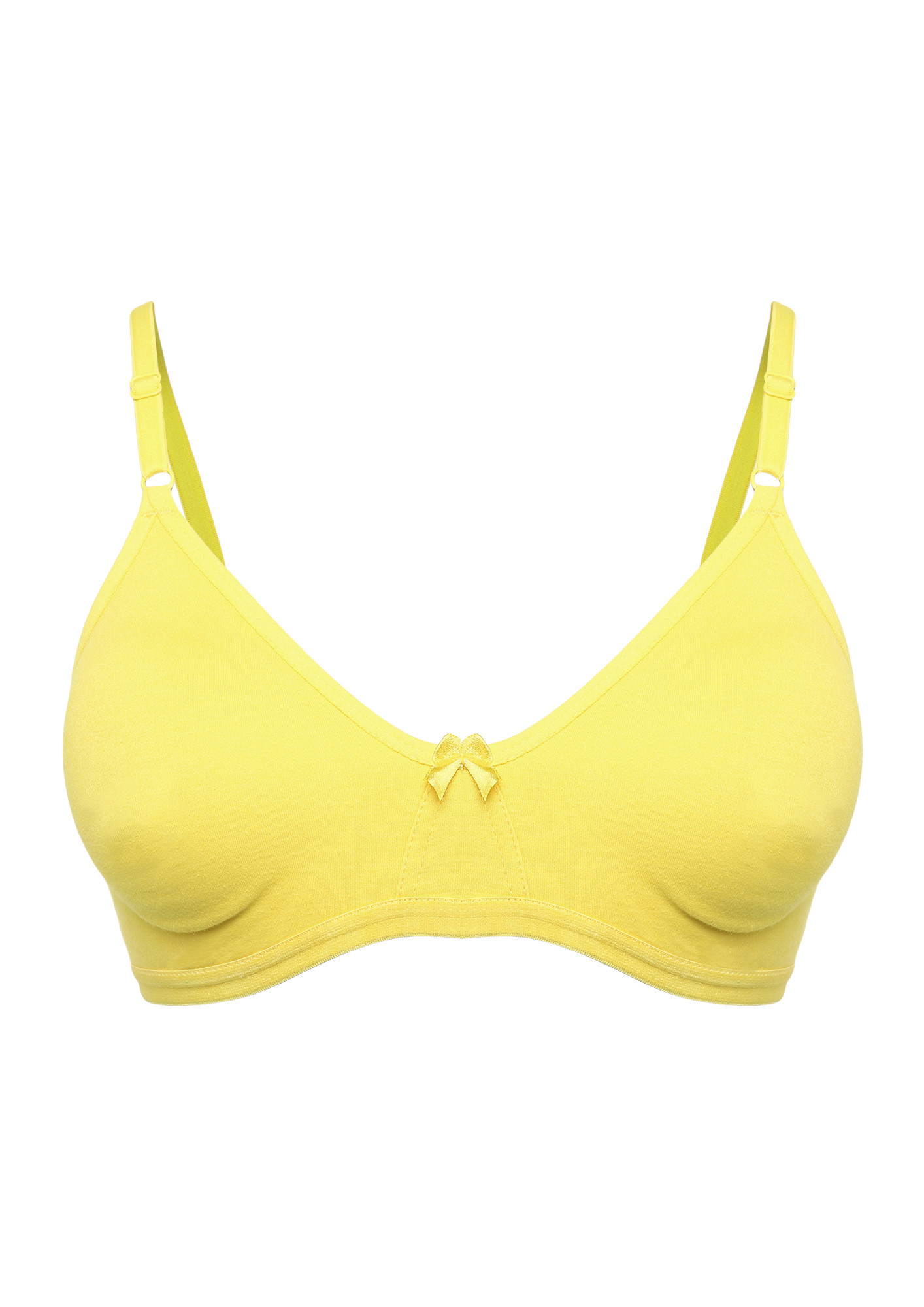 SPILL THE SECRET NON PADDED NON WIRED YELLOW BRA