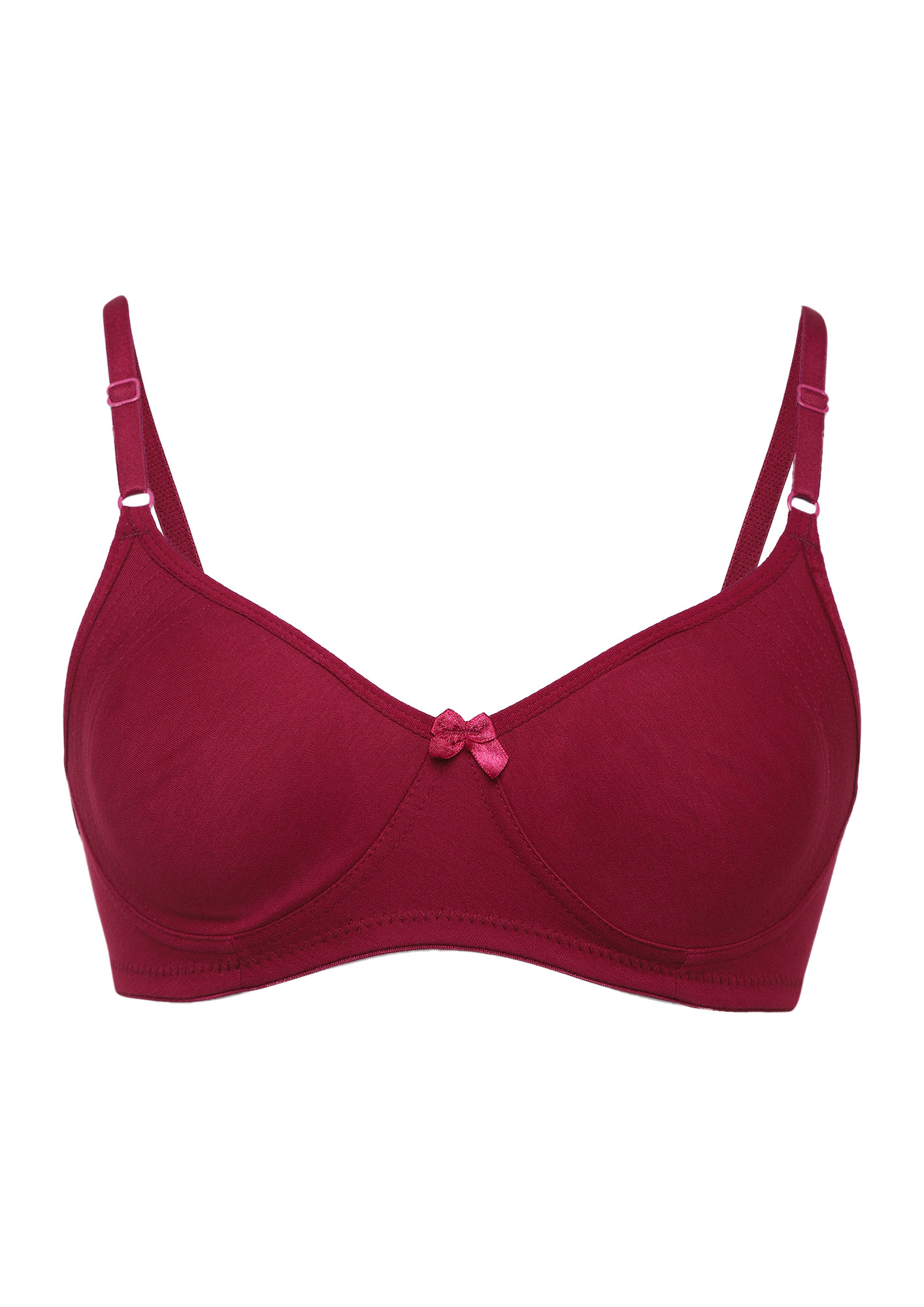 FEELING FANTASTIC NON PADDED NON WIRED MAROON BRA