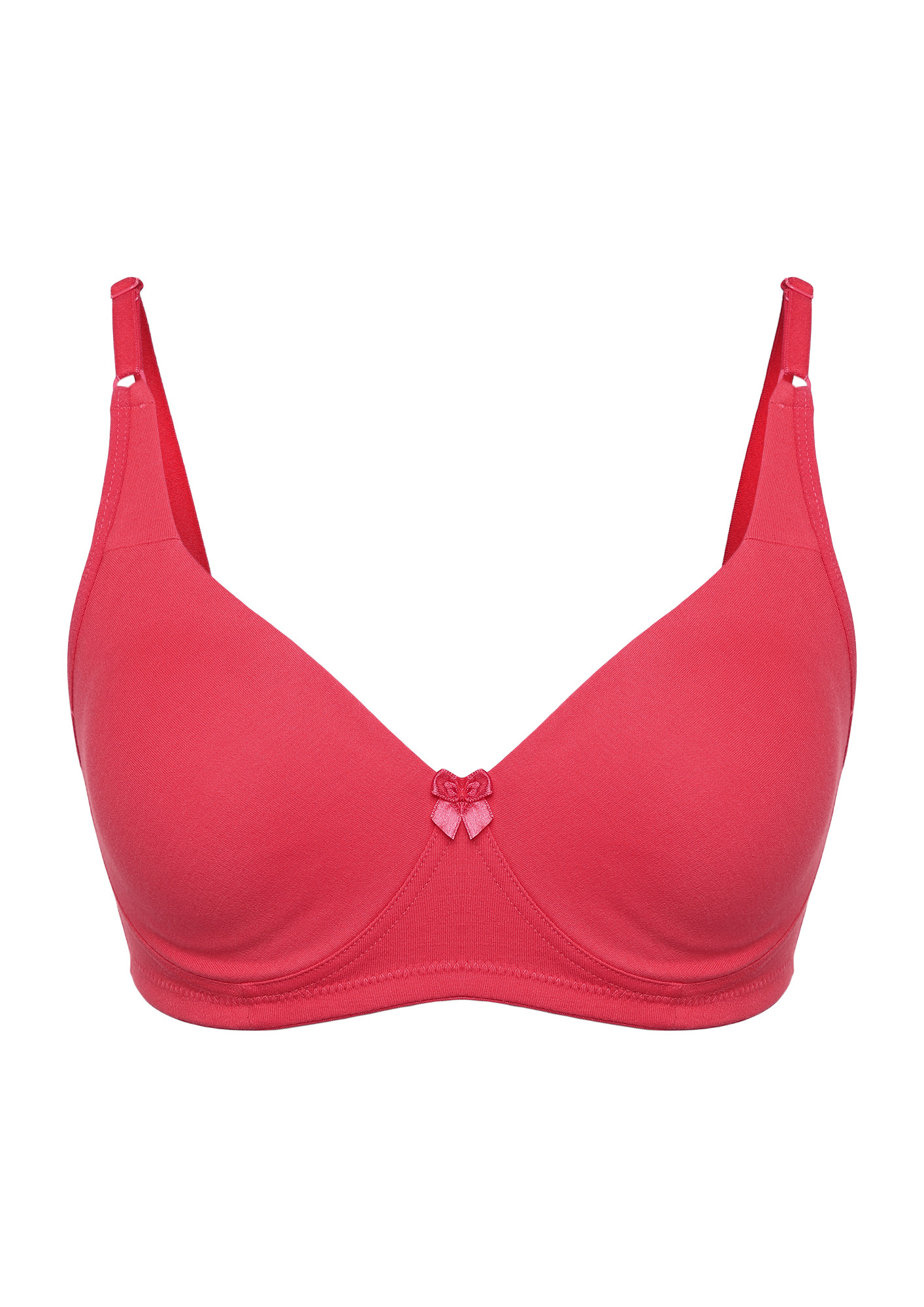 OH SO NON PADDED NON WIRED RED BRA