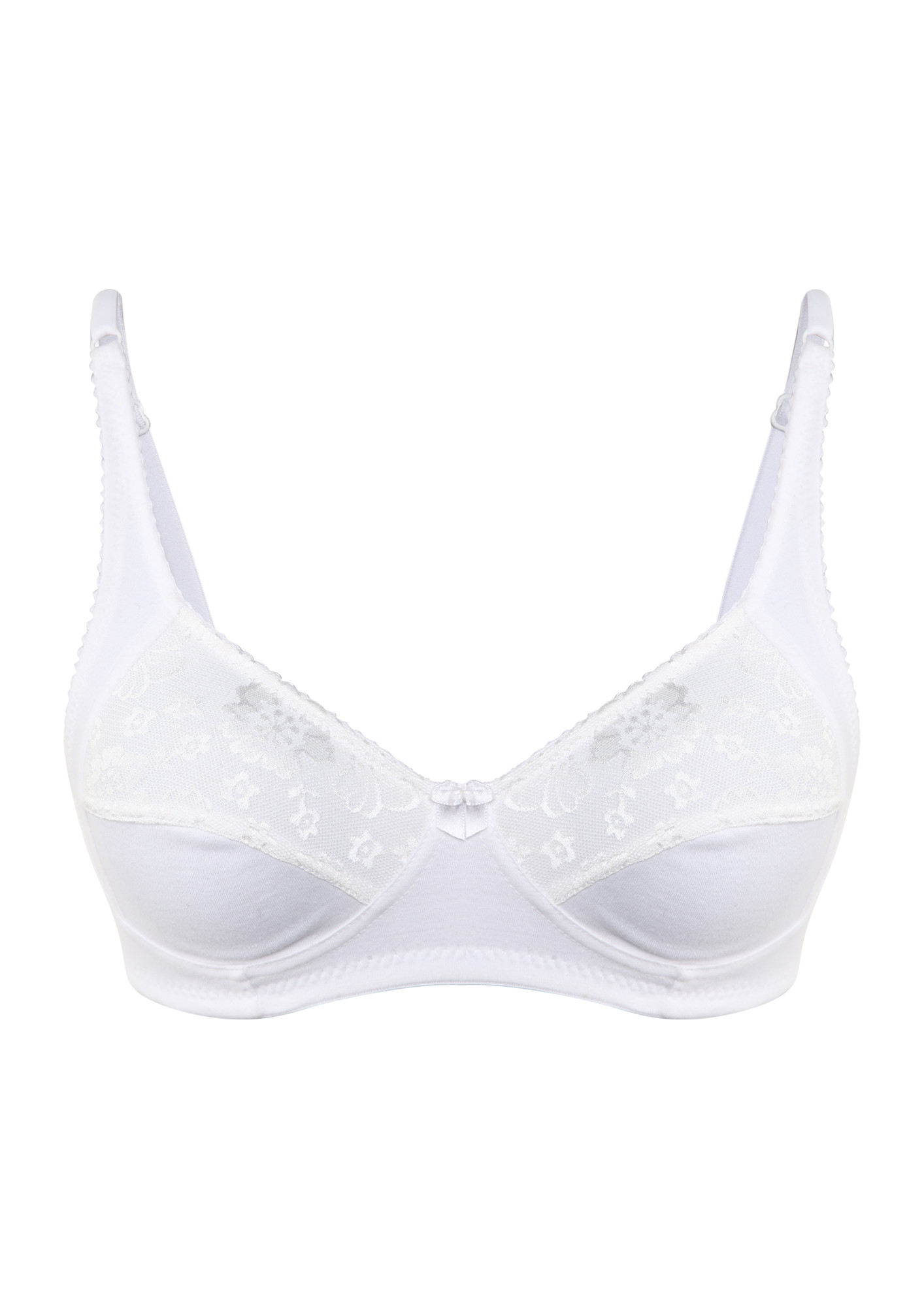 ONE STEP AHEAD NON PADDED NON WIRED WHITE BRA