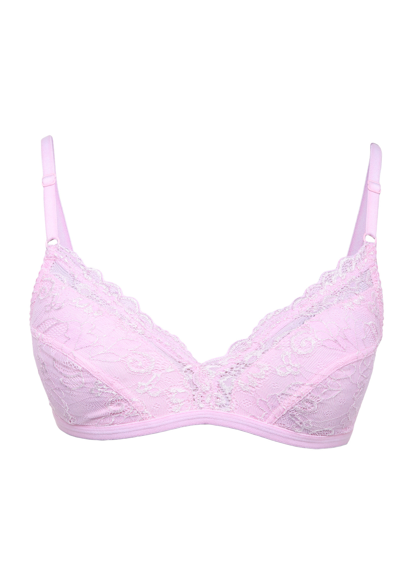 MAGICAL CASTLE NON PADDED NON WIRED LIGHT PINK BRA