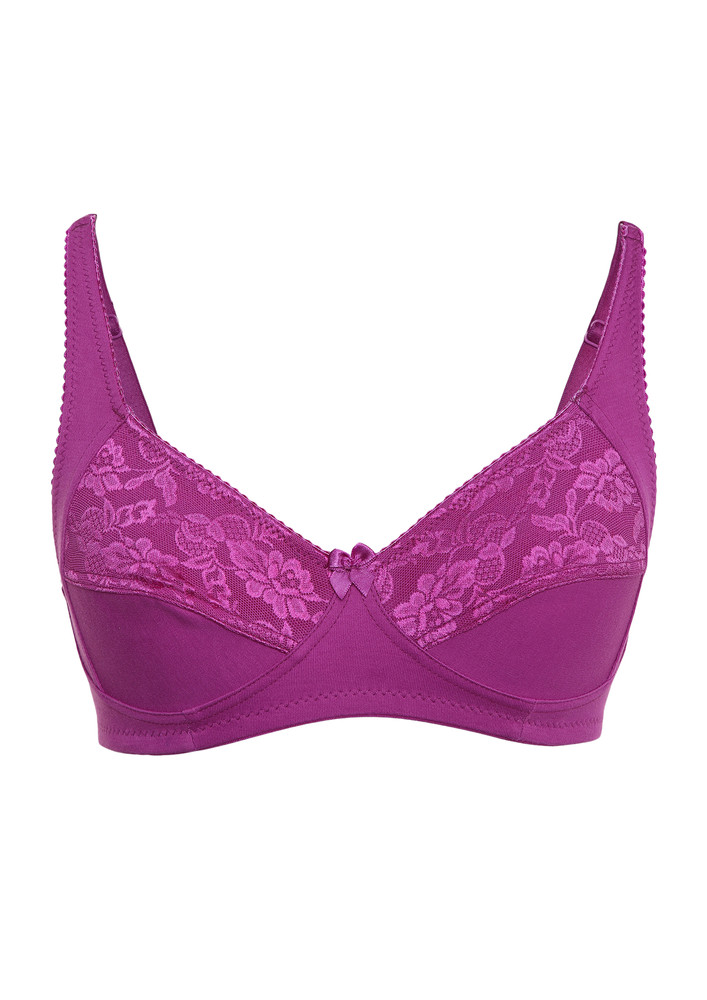 Queen Glow Non Padded Non Wired Violet Bra