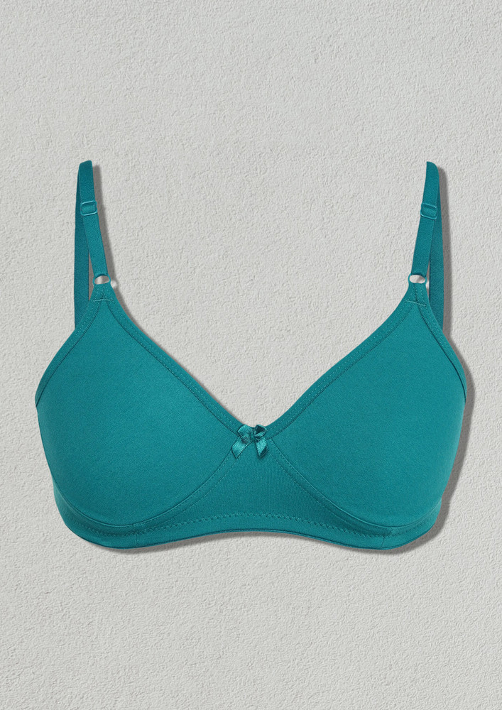 ONE STEP AT A TIME NON PADDED NON WIRED RAMA GREEN BRA