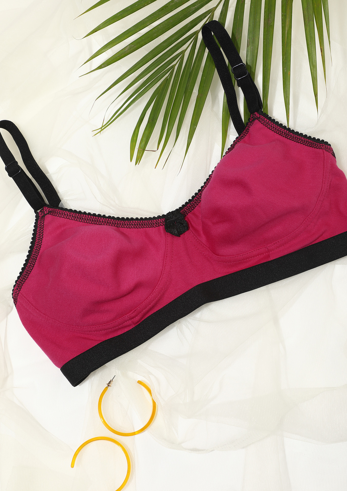 COMFORT MODE HOT PINK NON PADDED NON WIRED BRA