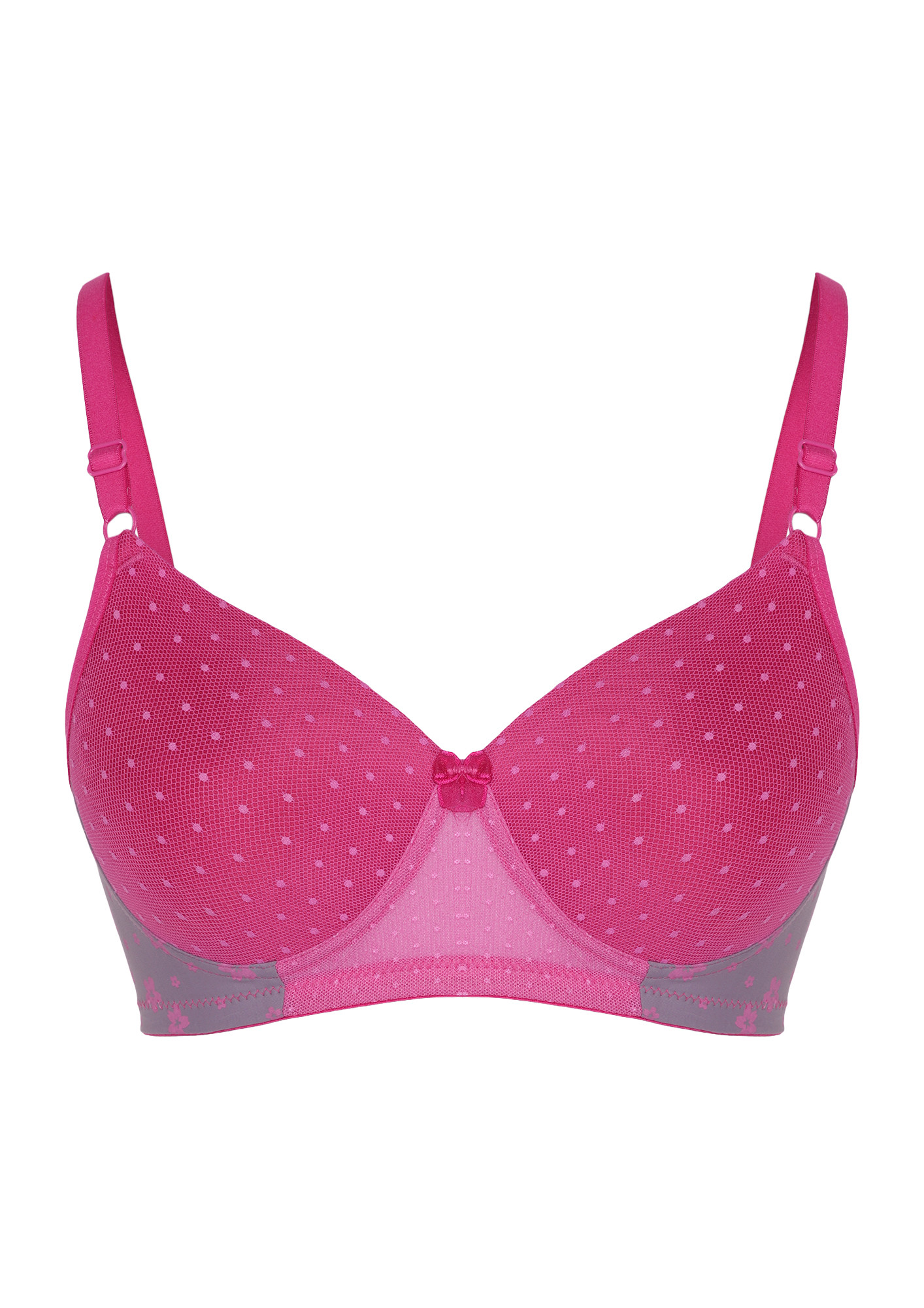 Buy COMFORT ZONE PADDED NON WIRED PINK BRA for Women Online in India