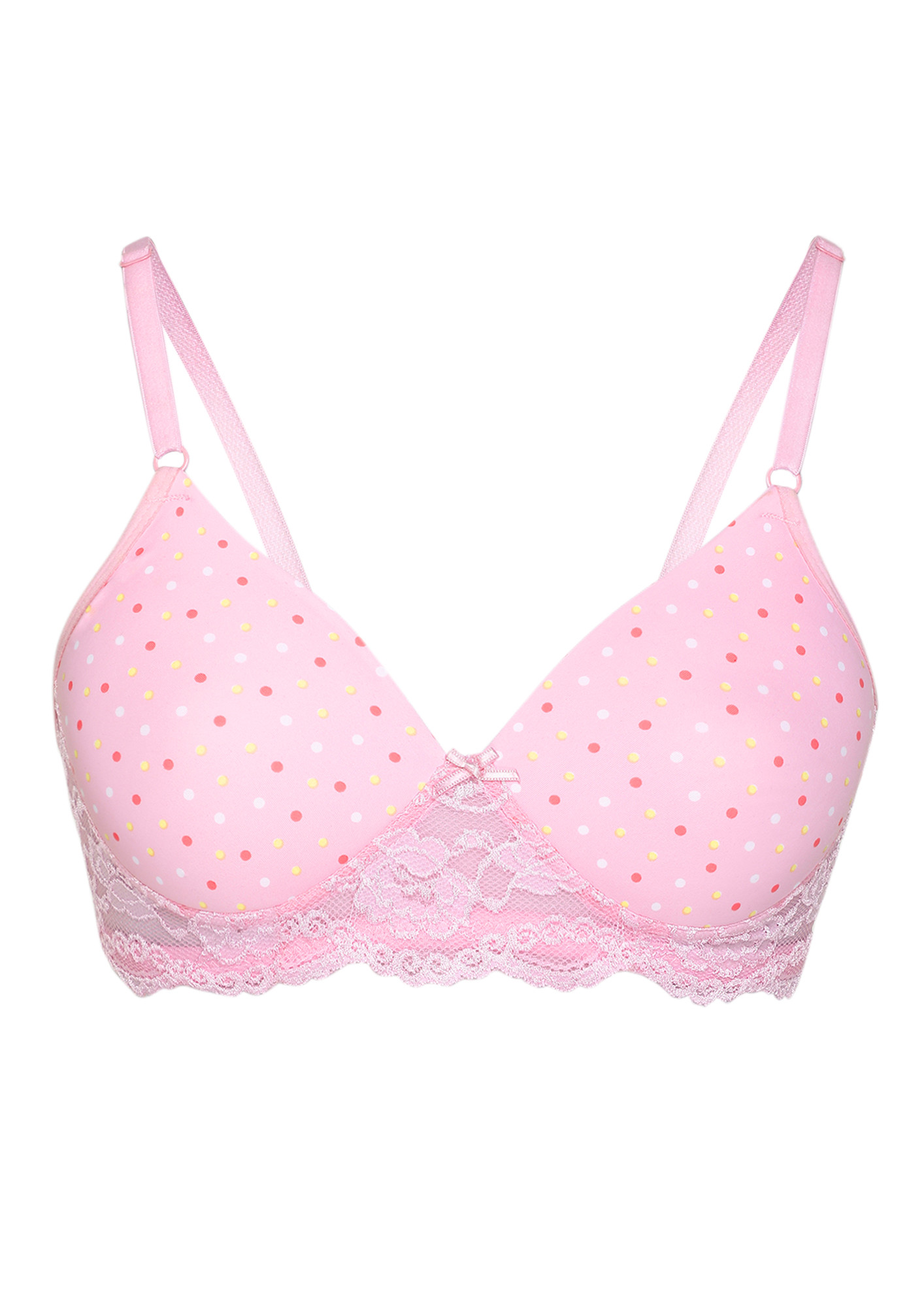 Buy CHERRY ON TOP PADDED NON WIRED PINK BRA for Women Online in India