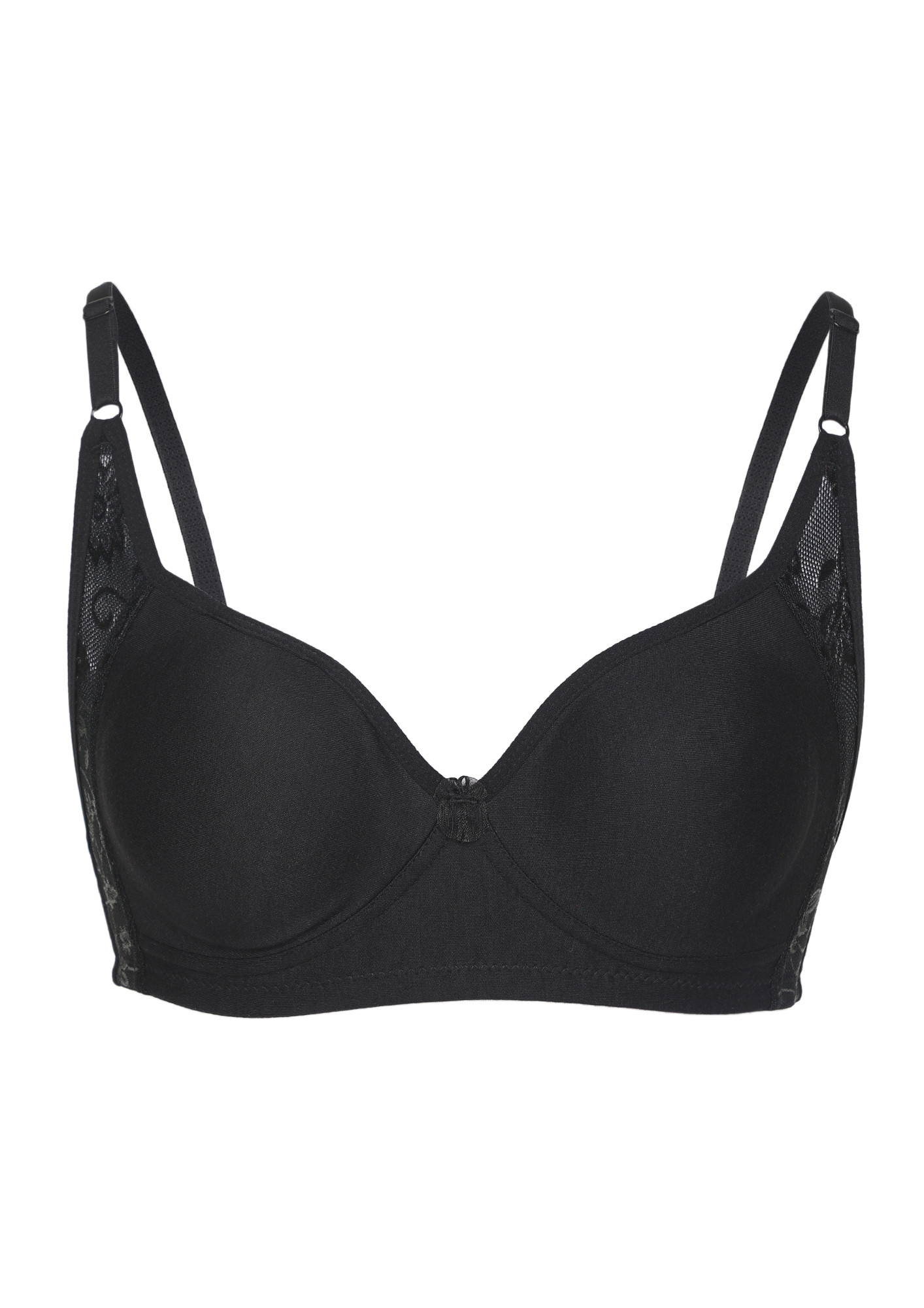Buy Too Basic Non Padded Non Wired Black Bra for Women Online in India