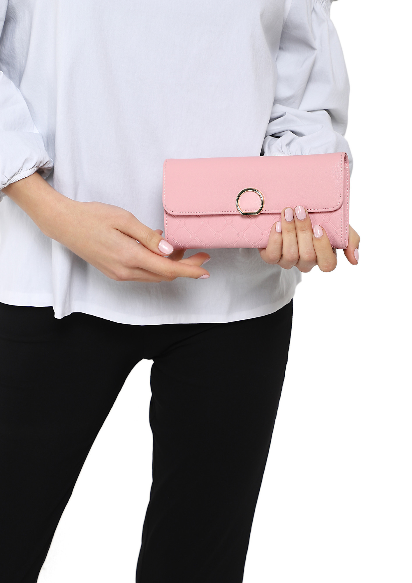 CONNECTING DOTS AND FEELINGS PINK WALLET
