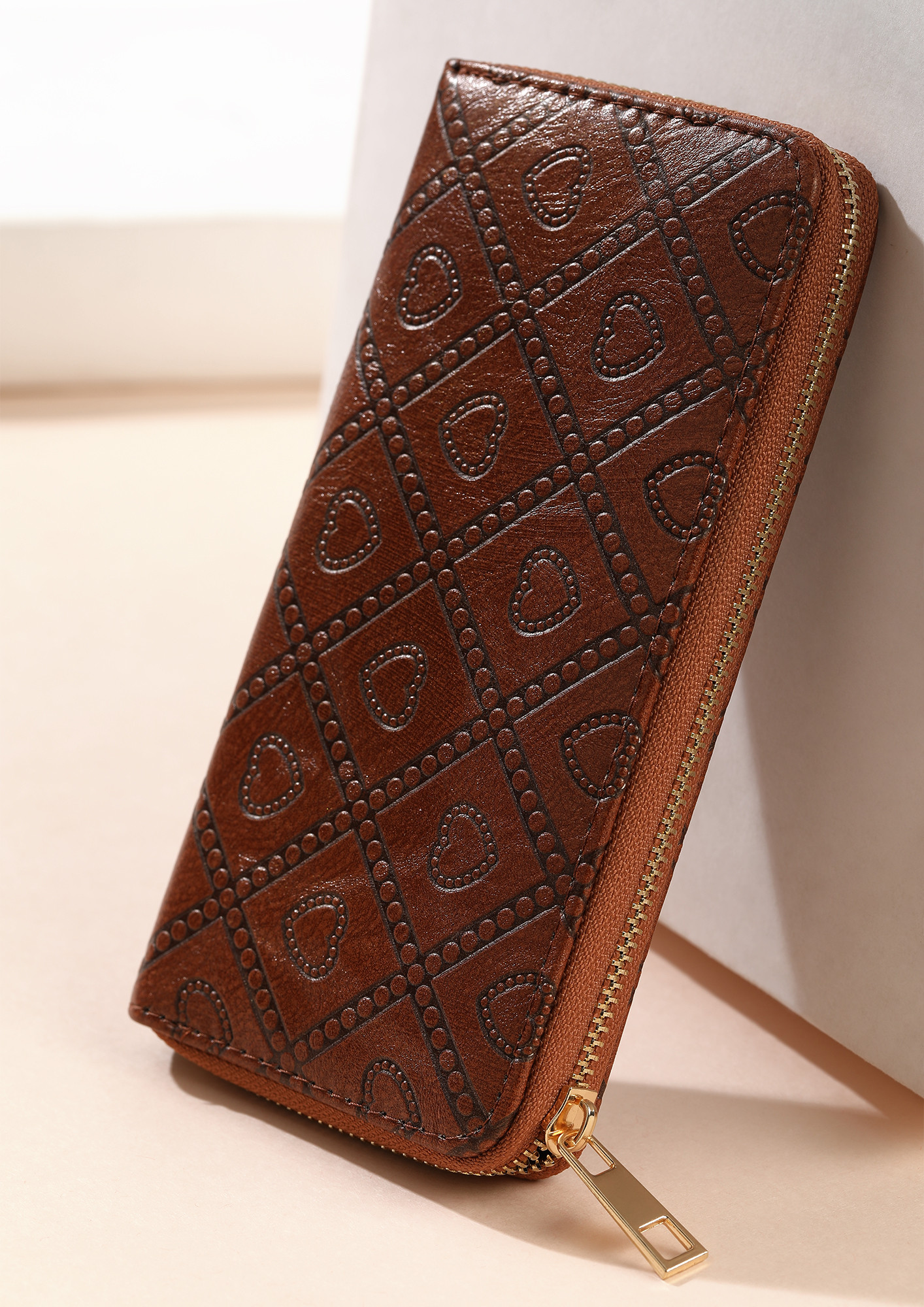 IN A HURRY BROWN WALLET