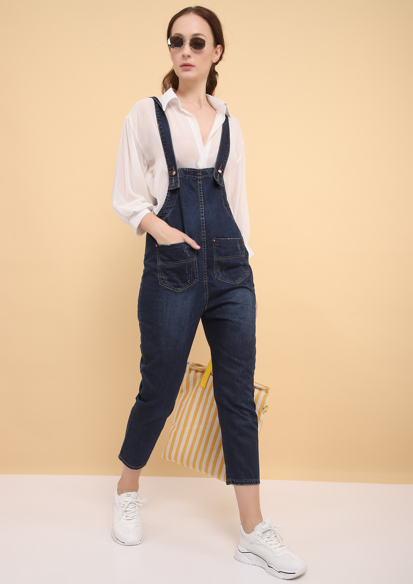 LAIDBACK-COOL ALL DAY BLUE DENIM DUNGAREE