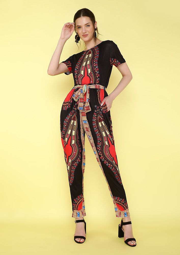 My Abstract Collection Black Jumpsuit