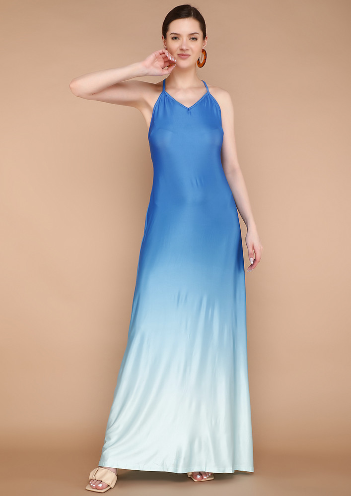 Ombre Blue Dress