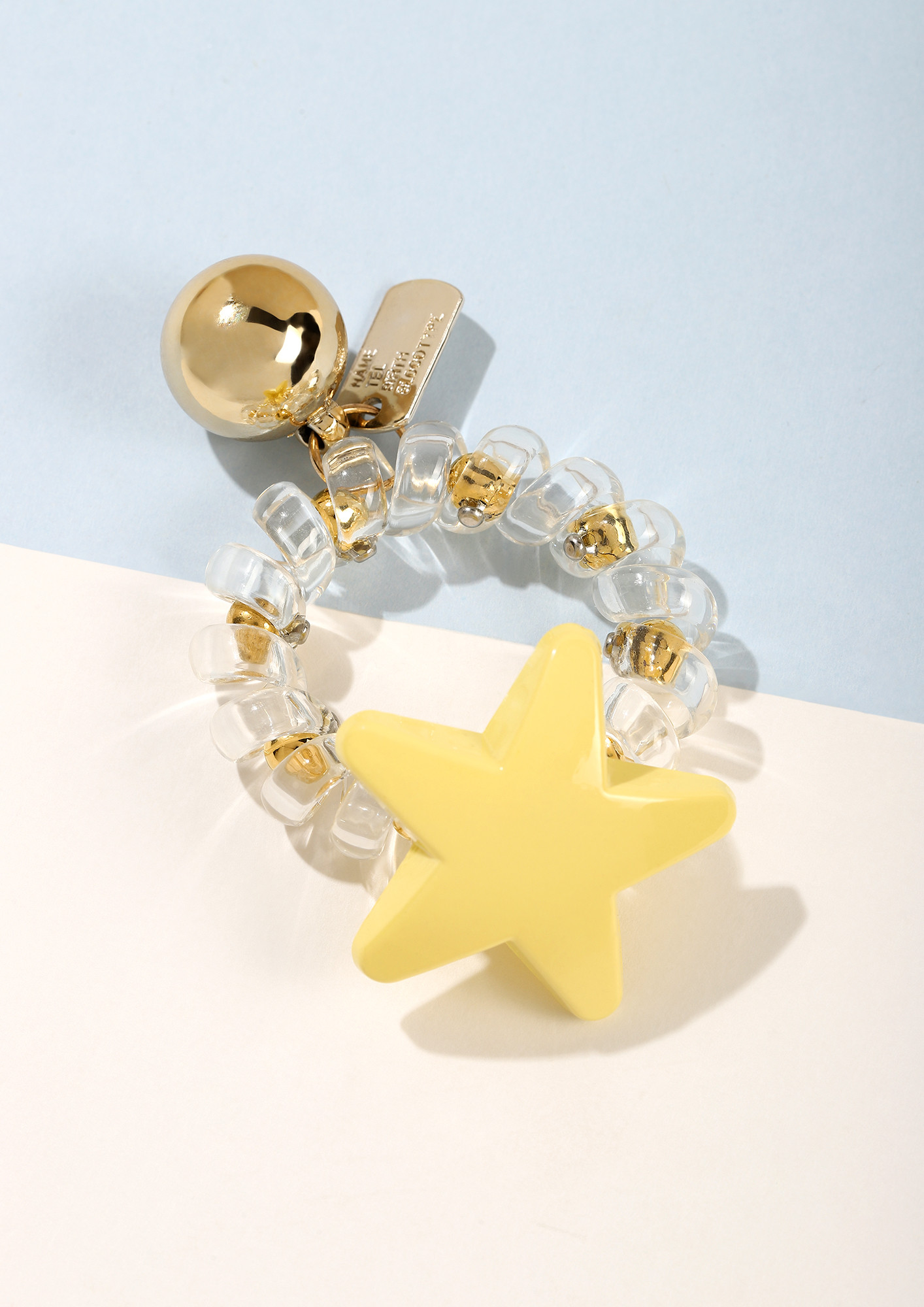 PLAY IT UP YELLOW STAR SCRUNCHIE