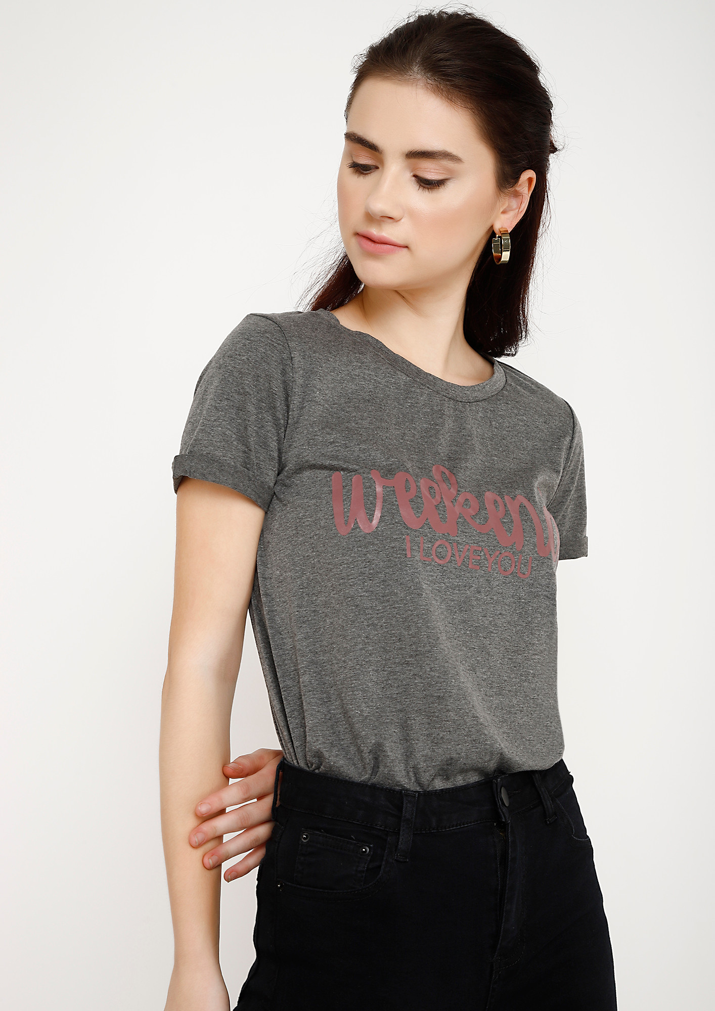 THE WEEKEND LOVER GREY T-SHIRT