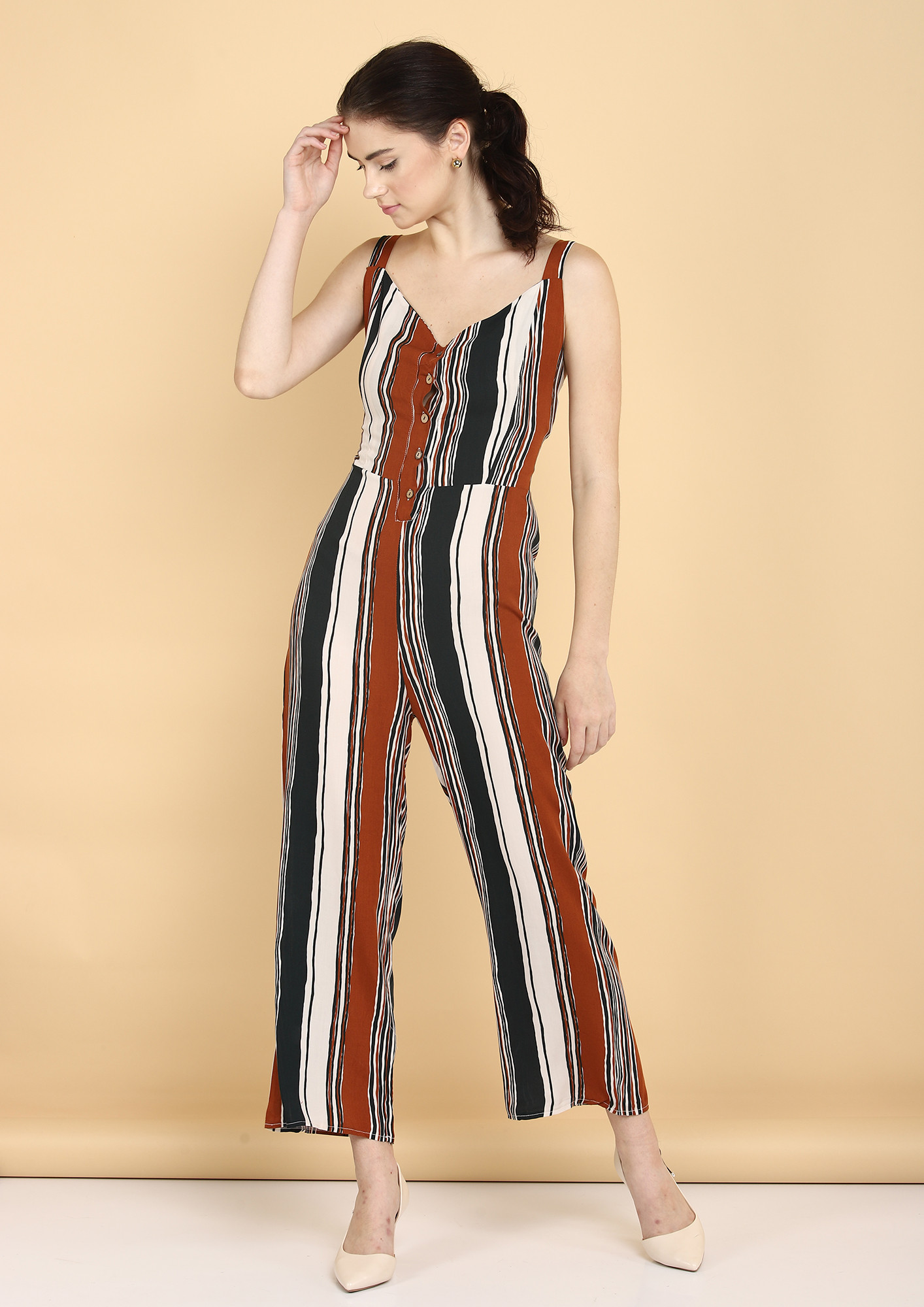 STRAIGHT TO THE POINT MULTICOLOR JUMPSUIT
