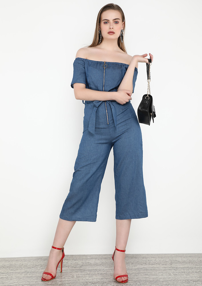 IT'S ALL ABOUT THE LOOK BLUE JUMPSUIT