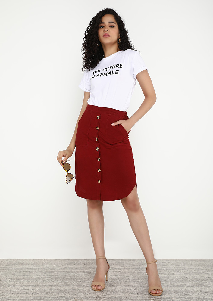 END GAME WINE SKIRT